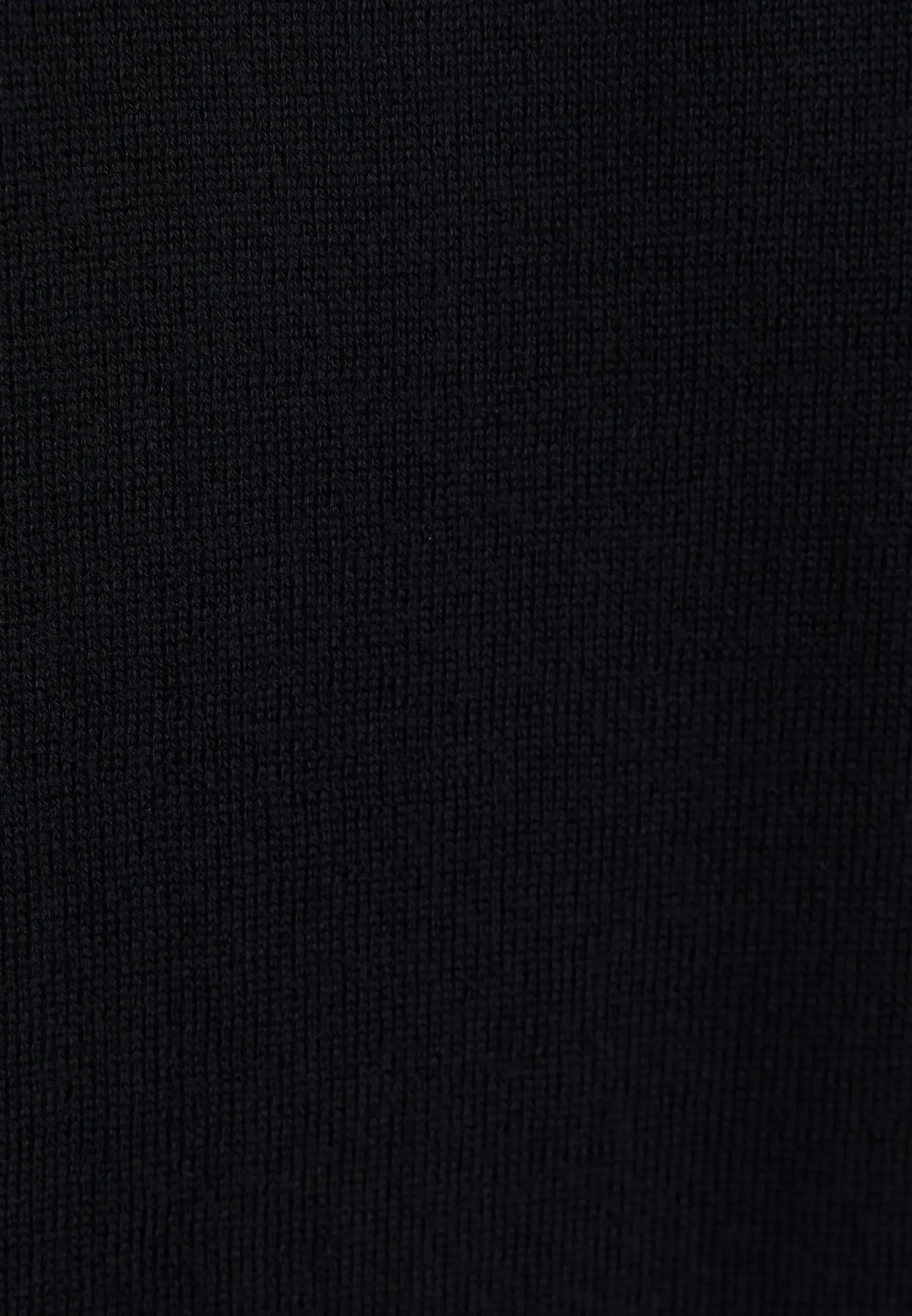 Merino Wool Polo Collar Knit Black-seidensticker uk