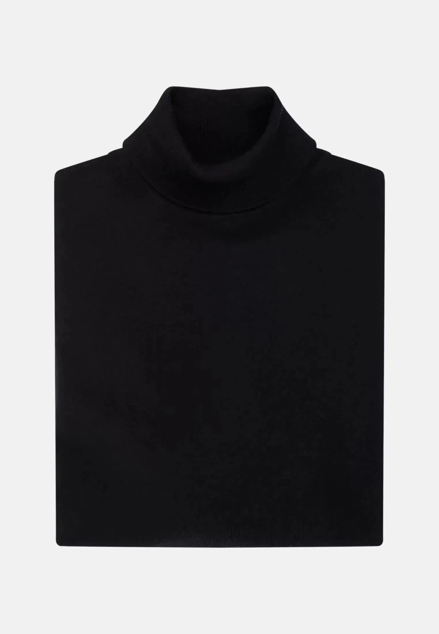 Seidensticker Merino Wool Roll Neck Knit Black - 01.251580-39-S - seidensticker.co.uk