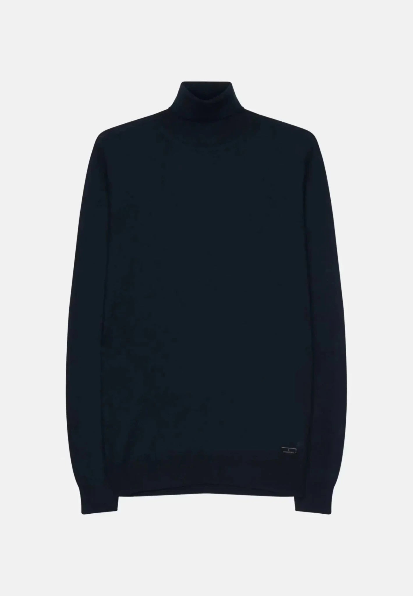 Seidensticker Merino Wool Roll Neck Knit Dark Blue - 01.251580-19-S - seidensticker.co.uk