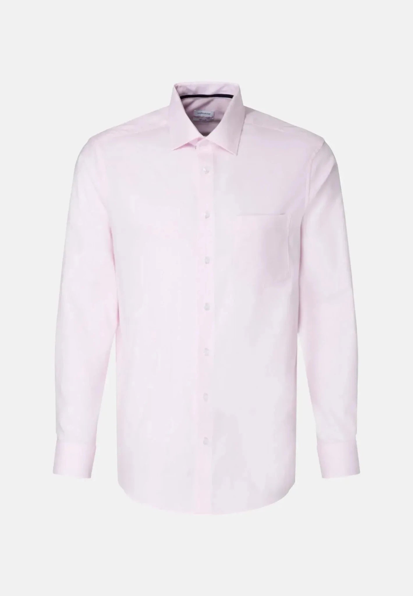 Seidensticker UK - Regular Fit Business Kent Patch Structured Business Shirt Pink - 01.153730-41-38