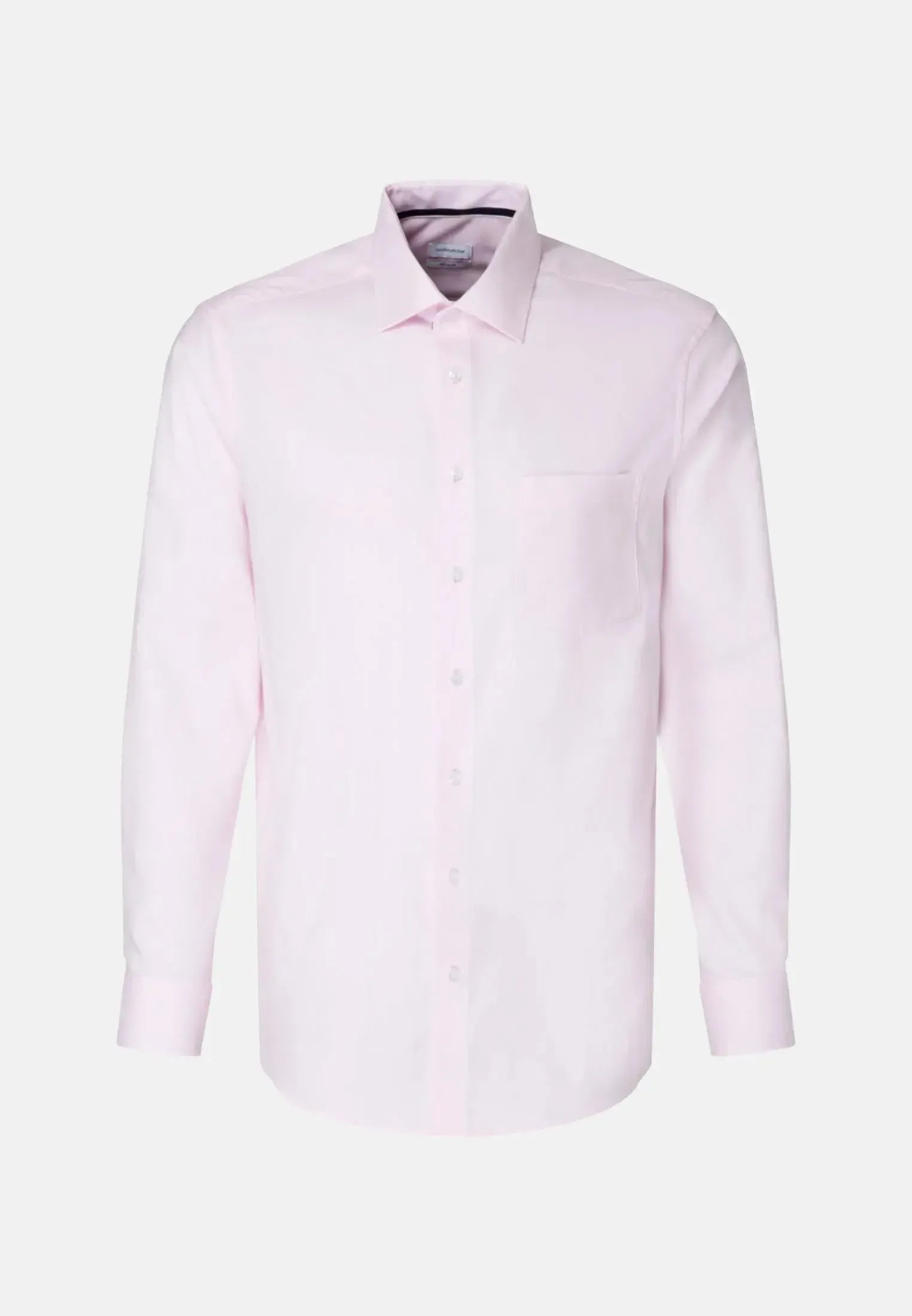 Regular Fit Business Kent Patch Structured Business Shirt Pink-seidensticker uk