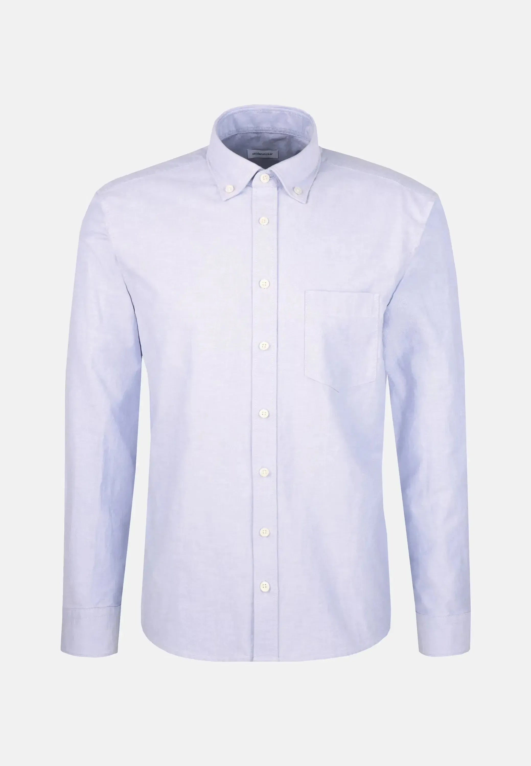 Regular Fit Button Down Oxford Shirt Light Blue-seidensticker uk