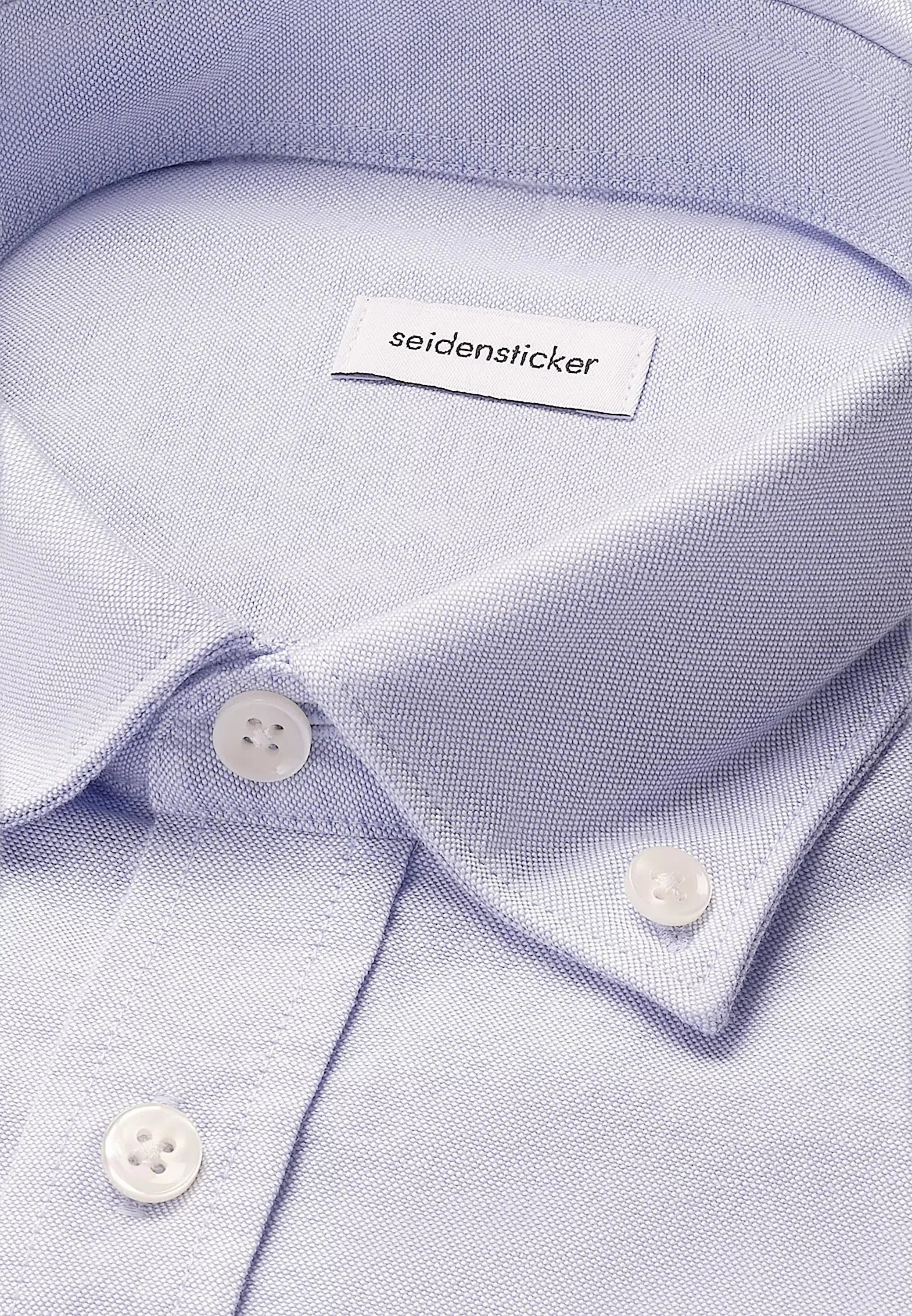 Regular Fit Button Down Oxford Shirt Light Blue-seidensticker uk
