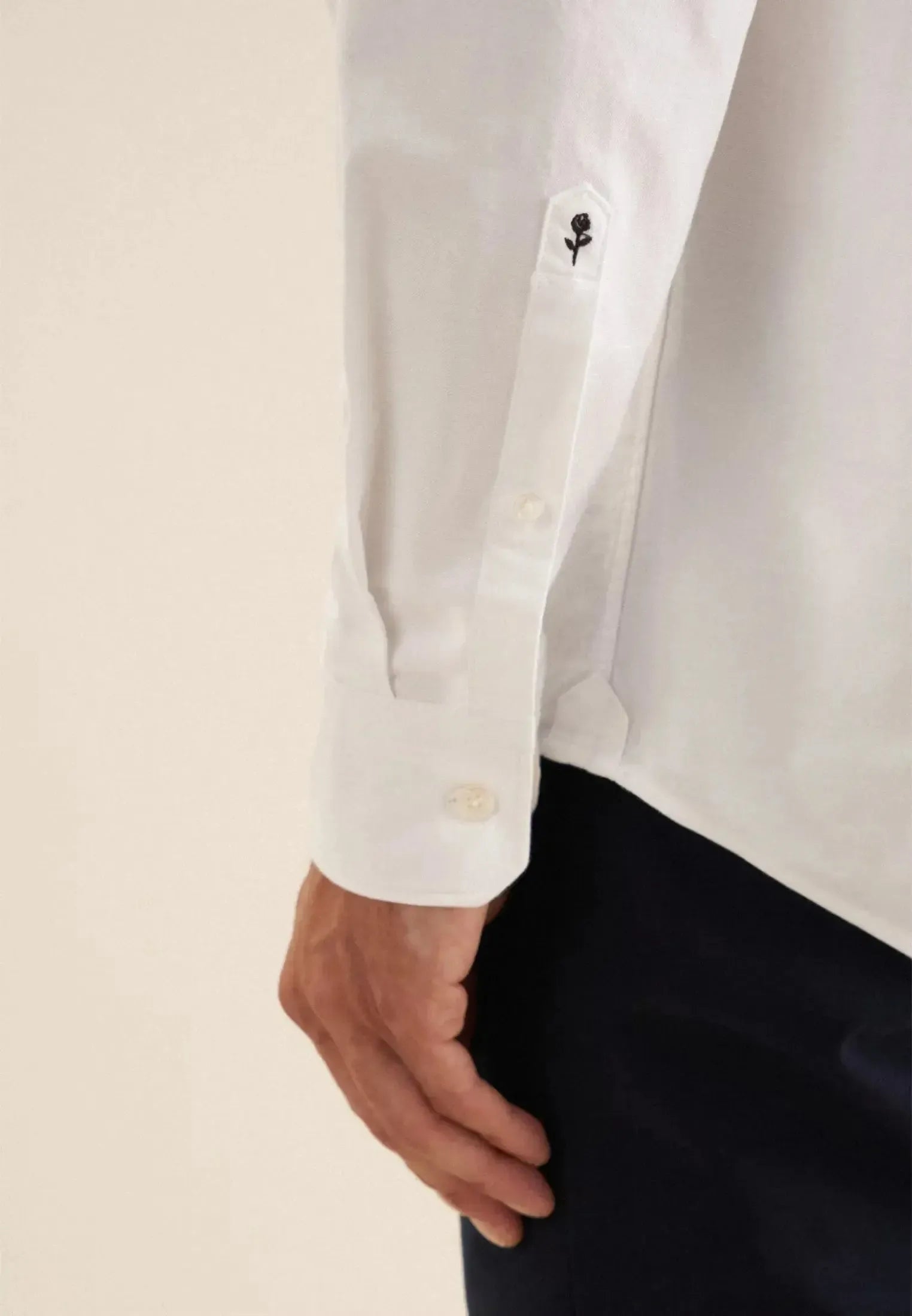 Regular Fit Button Down Oxford Shirt White-seidensticker uk