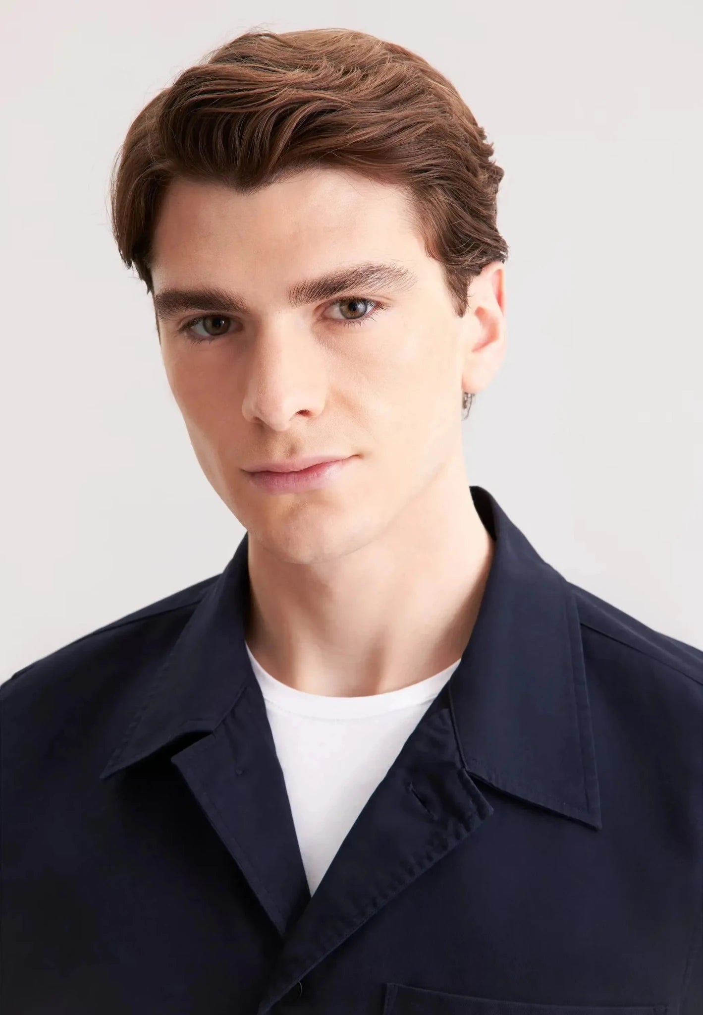 Seidensticker Regular Fit Cotton Twill Casual Lapel Jacket Dark Blue - 01.845677-19-S - seidensticker.co.uk