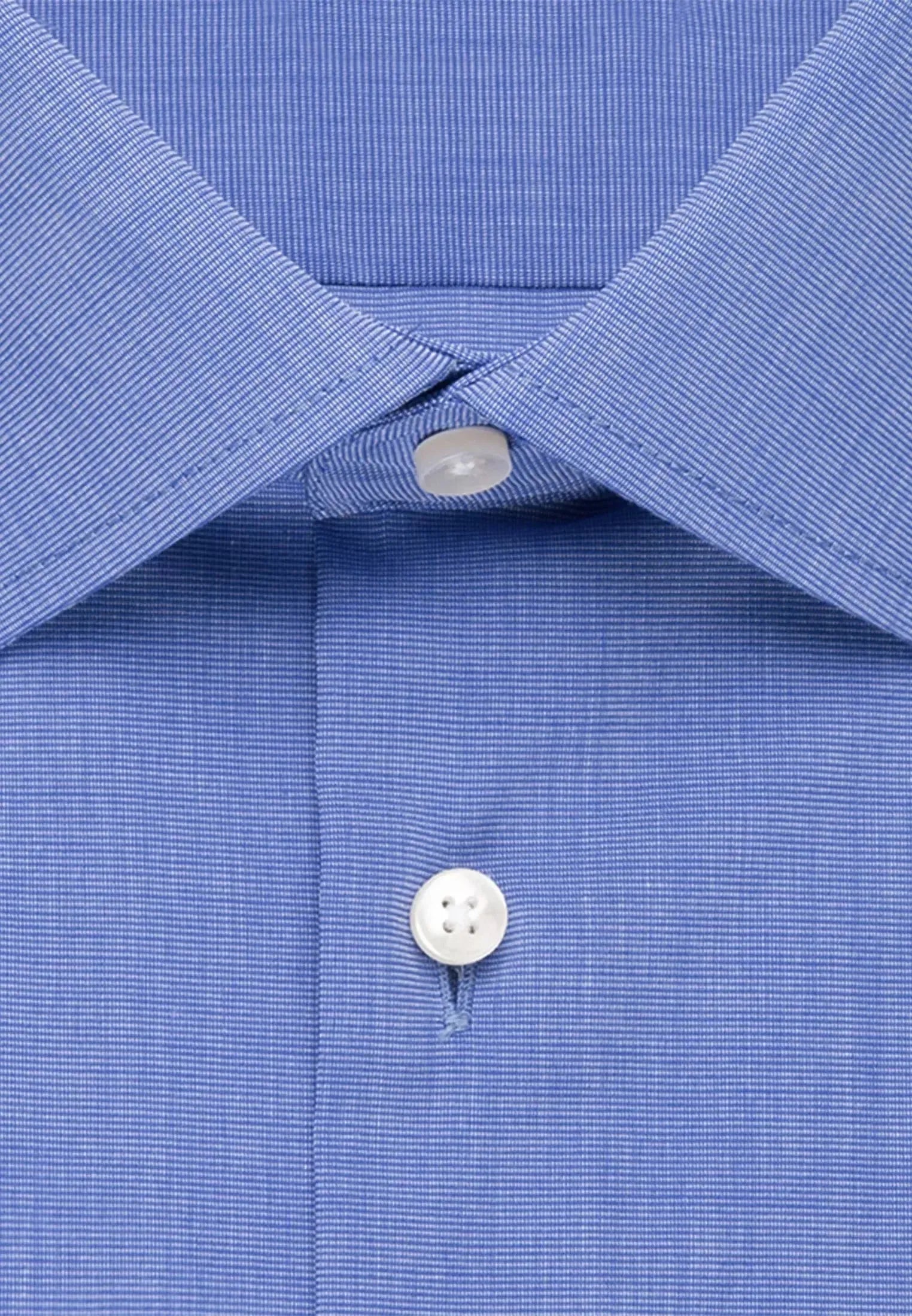 Regular Fit Easy Iron Kent Collar Business Shirt Mid Blue-seidensticker uk