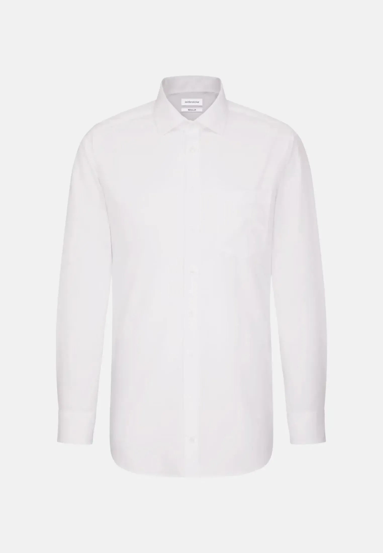 Regular Fit Easy Iron Kent Collar Business Shirt White-seidensticker uk
