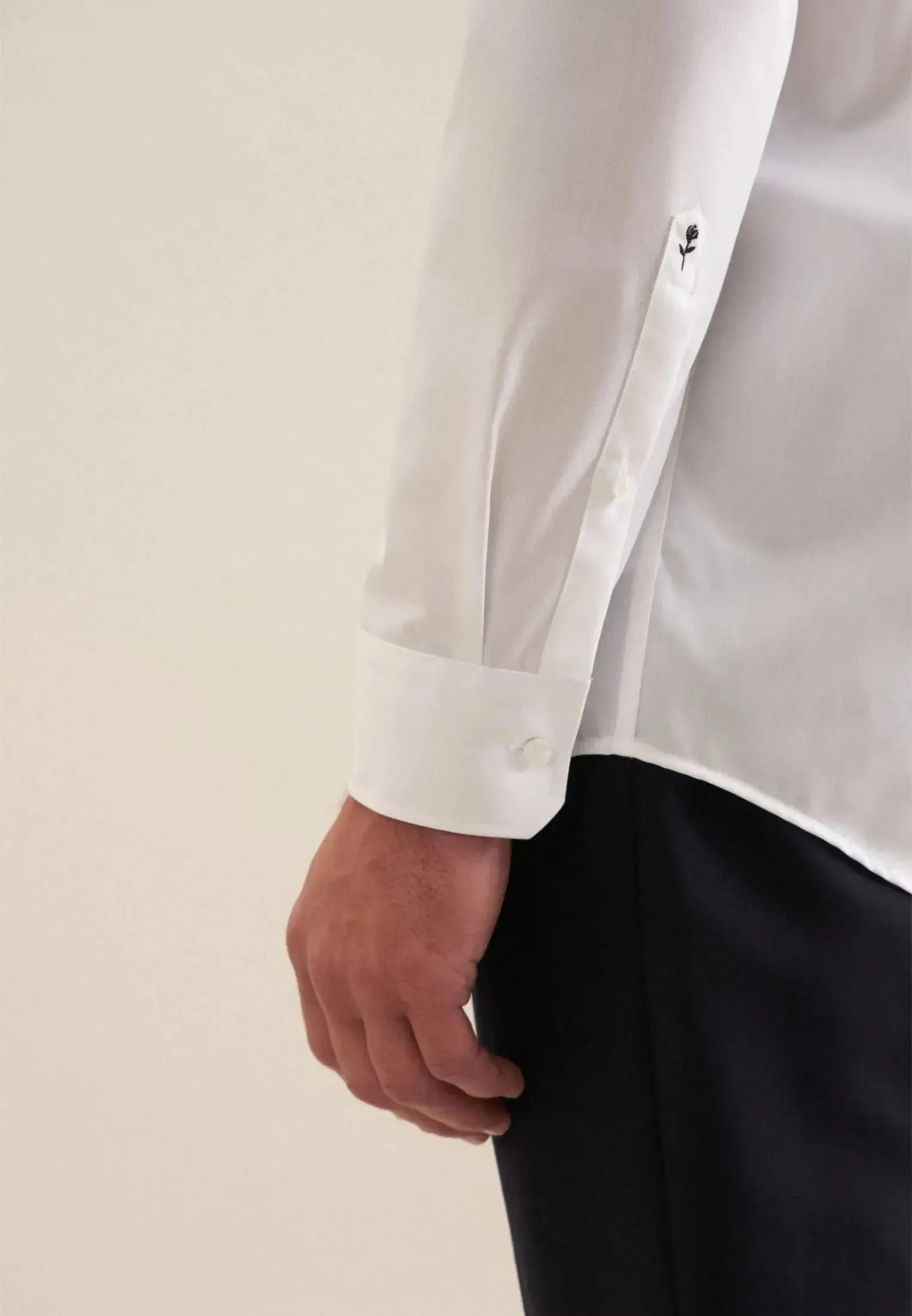 Regular Fit Easy Iron Kent Collar Business Shirt White-seidensticker uk