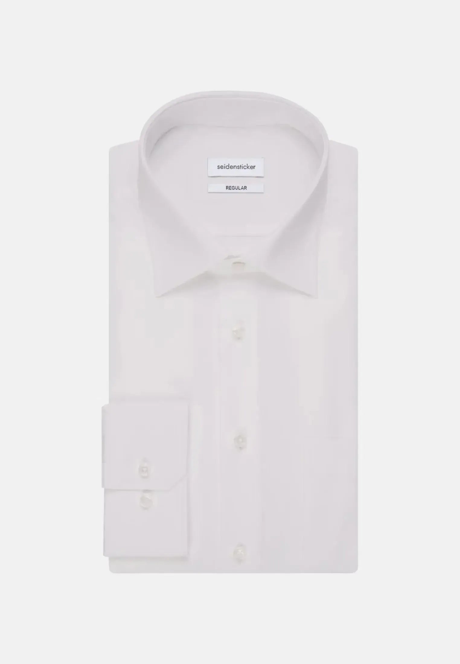 Regular Fit Easy Iron Kent Collar Business Shirt White-seidensticker uk