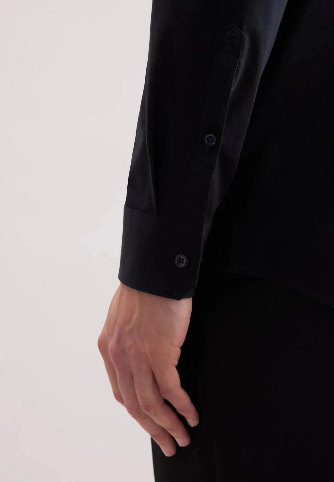 Seidensticker UK - Regular Fit Kent Collar Jersey Shirt Black - 01.849003-39-38