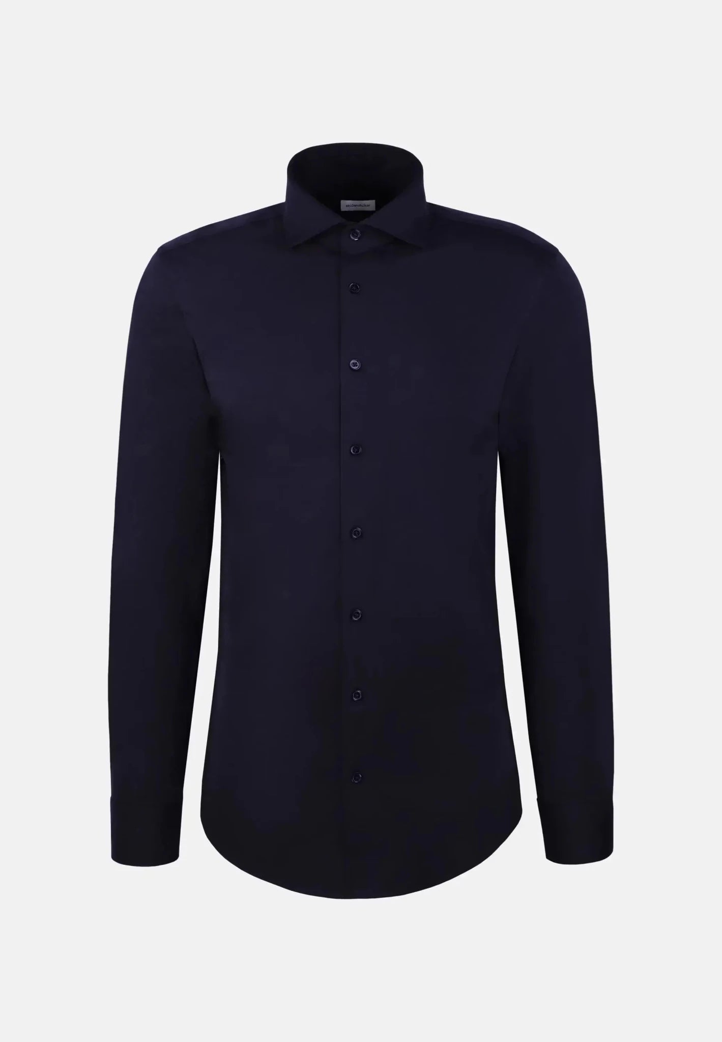 Seidensticker UK - Regular Fit Kent Collar Jersey Shirt Dark Blue - 01.849003-19-38