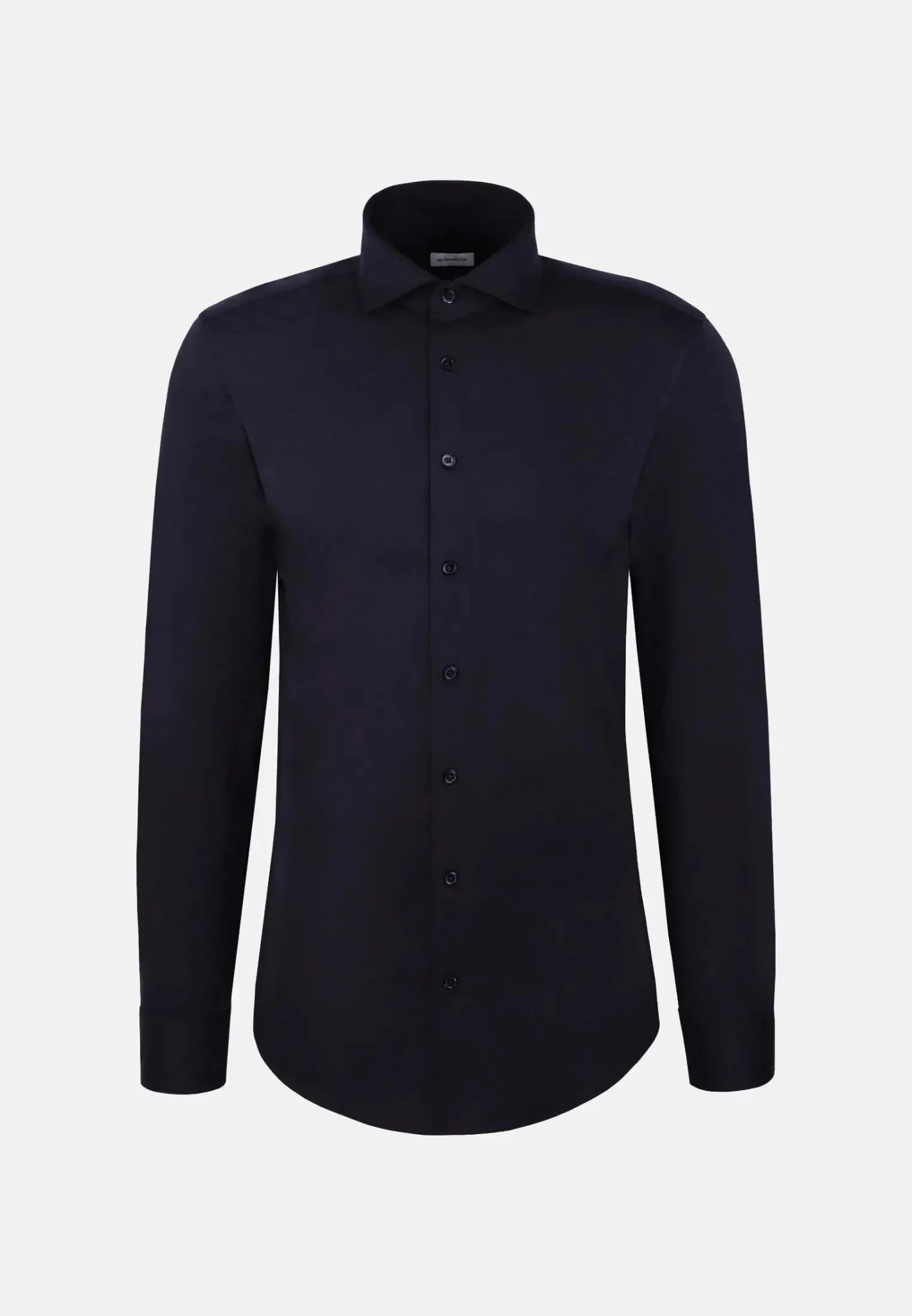 Seidensticker Regular Fit Kent Collar Jersey Shirt Grey