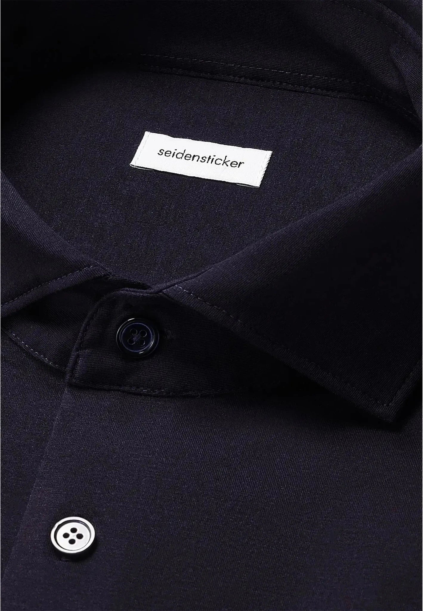 Seidensticker Regular Fit Kent Collar Jersey Shirt Grey