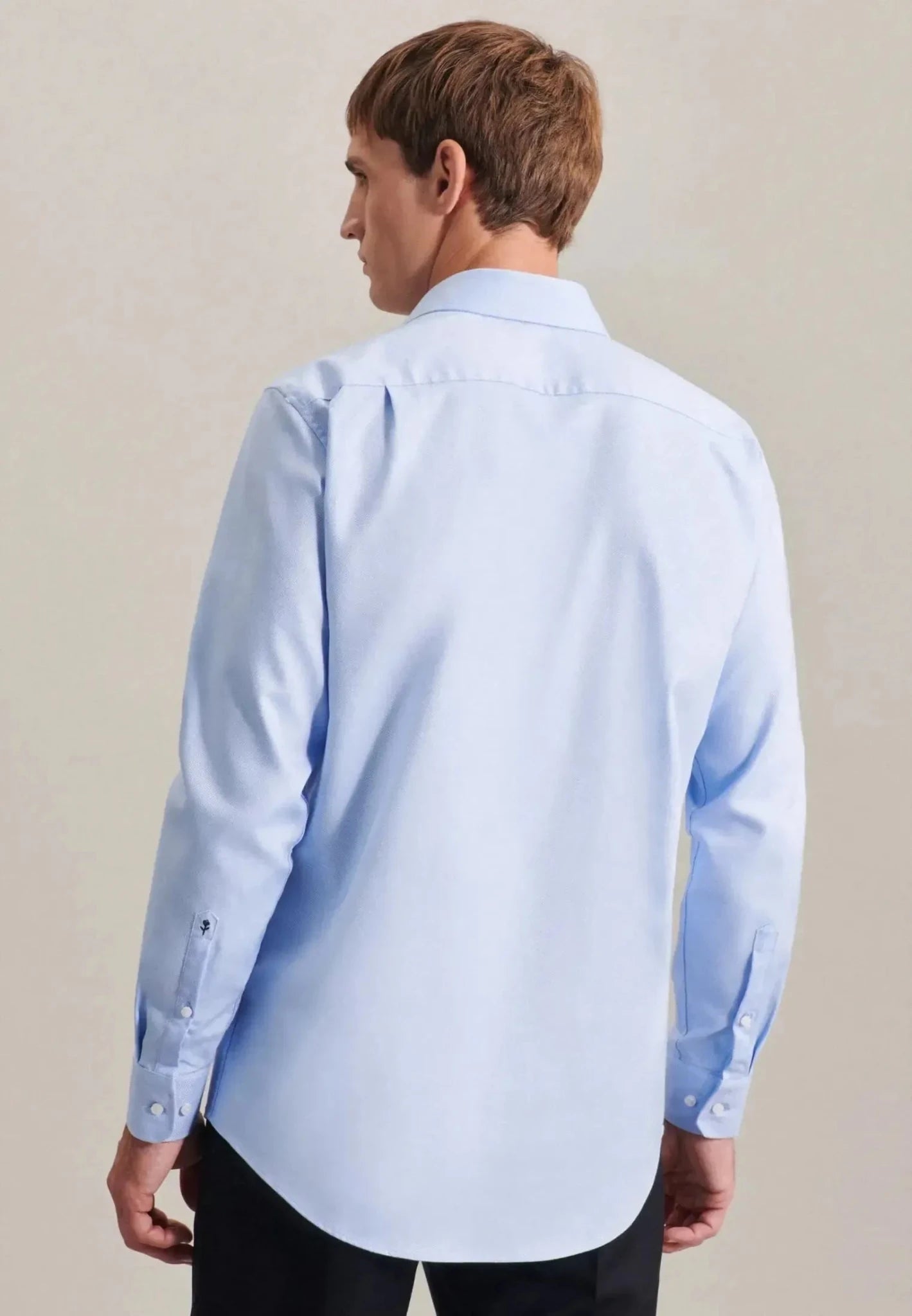 Seidensticker Regular Fit No Iron Kent Collar Business Shirt Light Blue - 01.153690-12-38 - seidensticker.co.uk