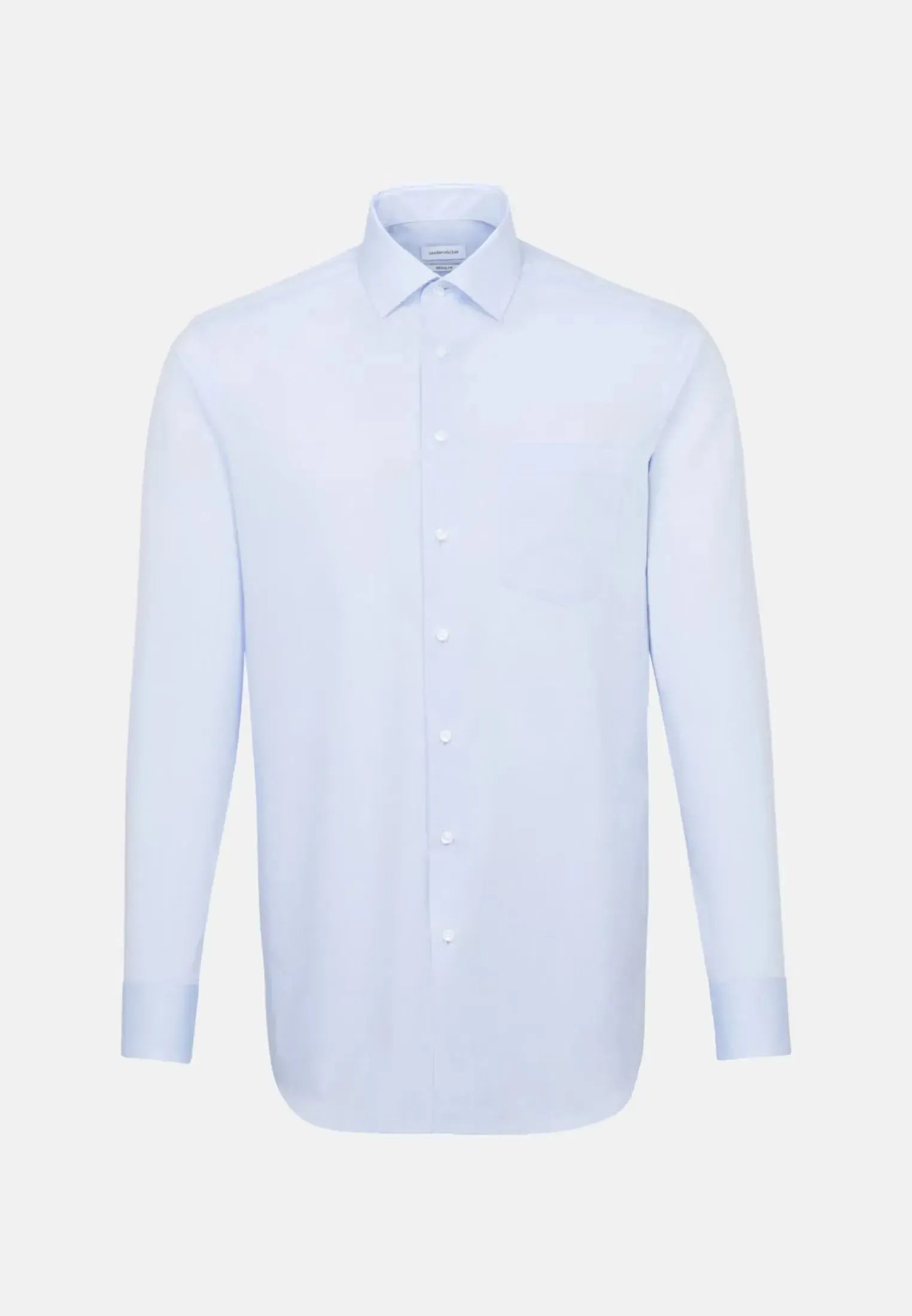 Regular Fit No Iron Kent Collar Business Shirt Light Blue-seidensticker uk