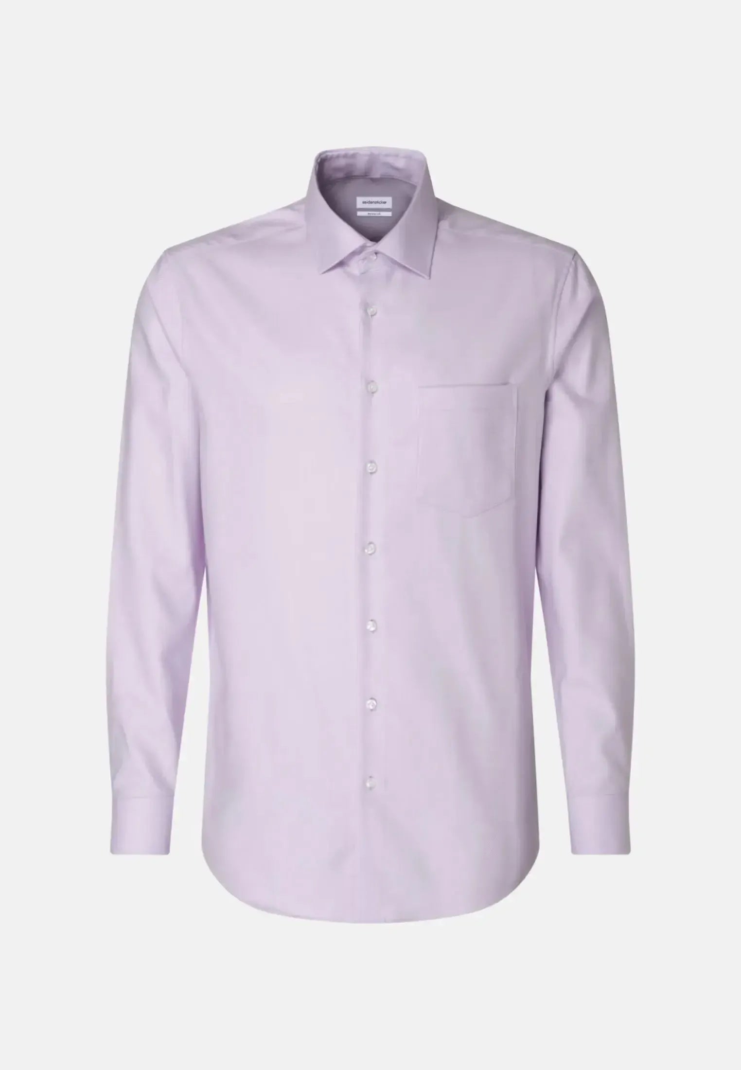 Regular Fit No Iron Kent Collar Business Shirt Light Purple-seidensticker uk