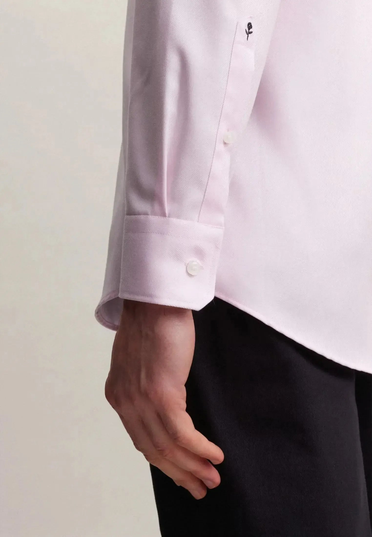 Regular Fit No Iron Kent Collar Business Shirt Pink-seidensticker uk