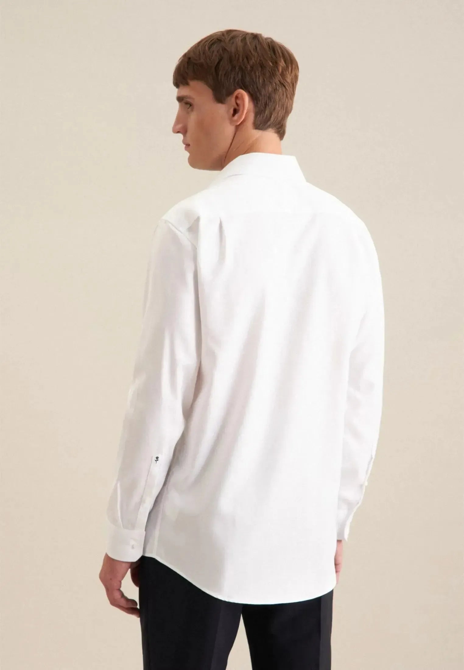 Regular Fit No Iron Kent Collar Business Shirt White-seidensticker uk