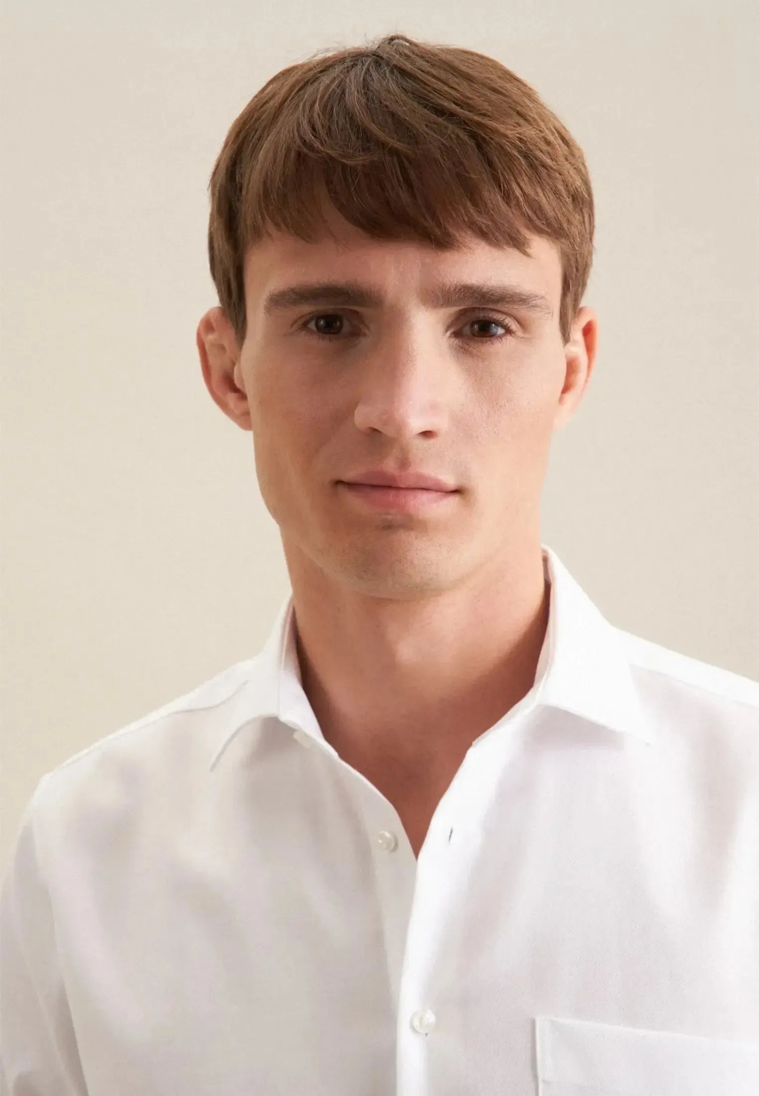 Regular Fit No Iron Kent Collar Business Shirt White-seidensticker uk