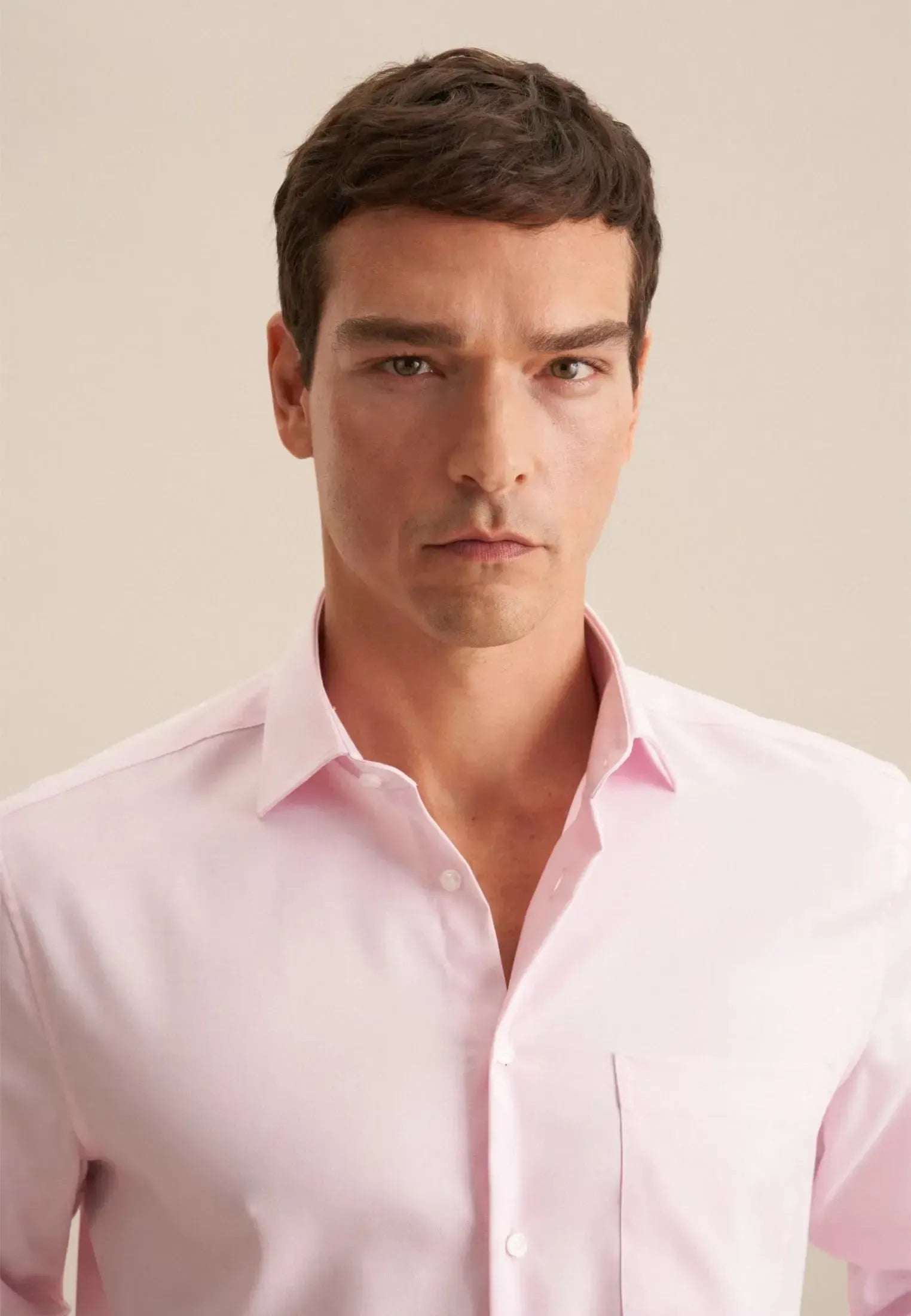 Regular Fit No Iron New Kent Business Shirt Pink-seidensticker uk