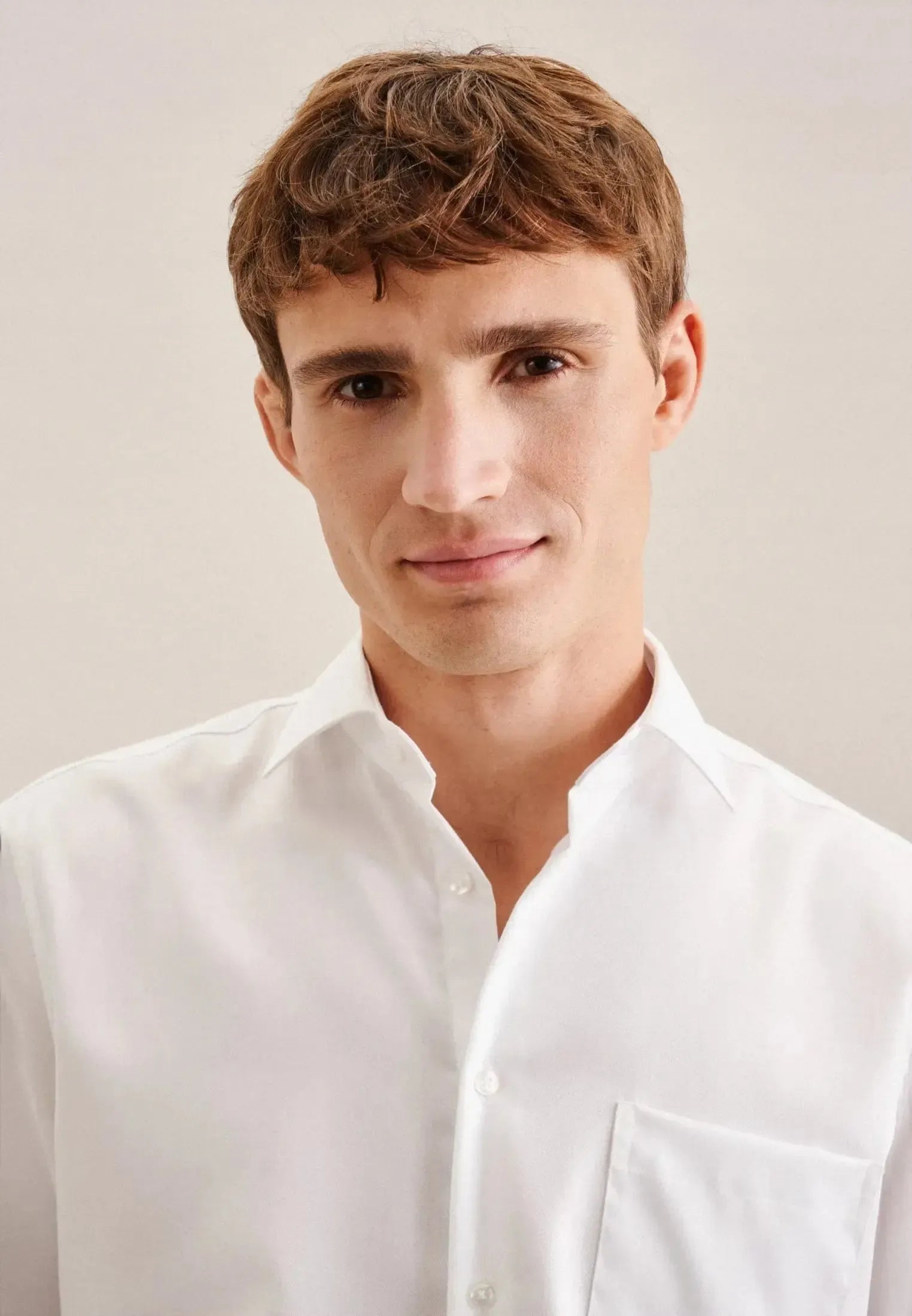 Regular Fit No Iron New Kent Business Shirt White-seidensticker uk