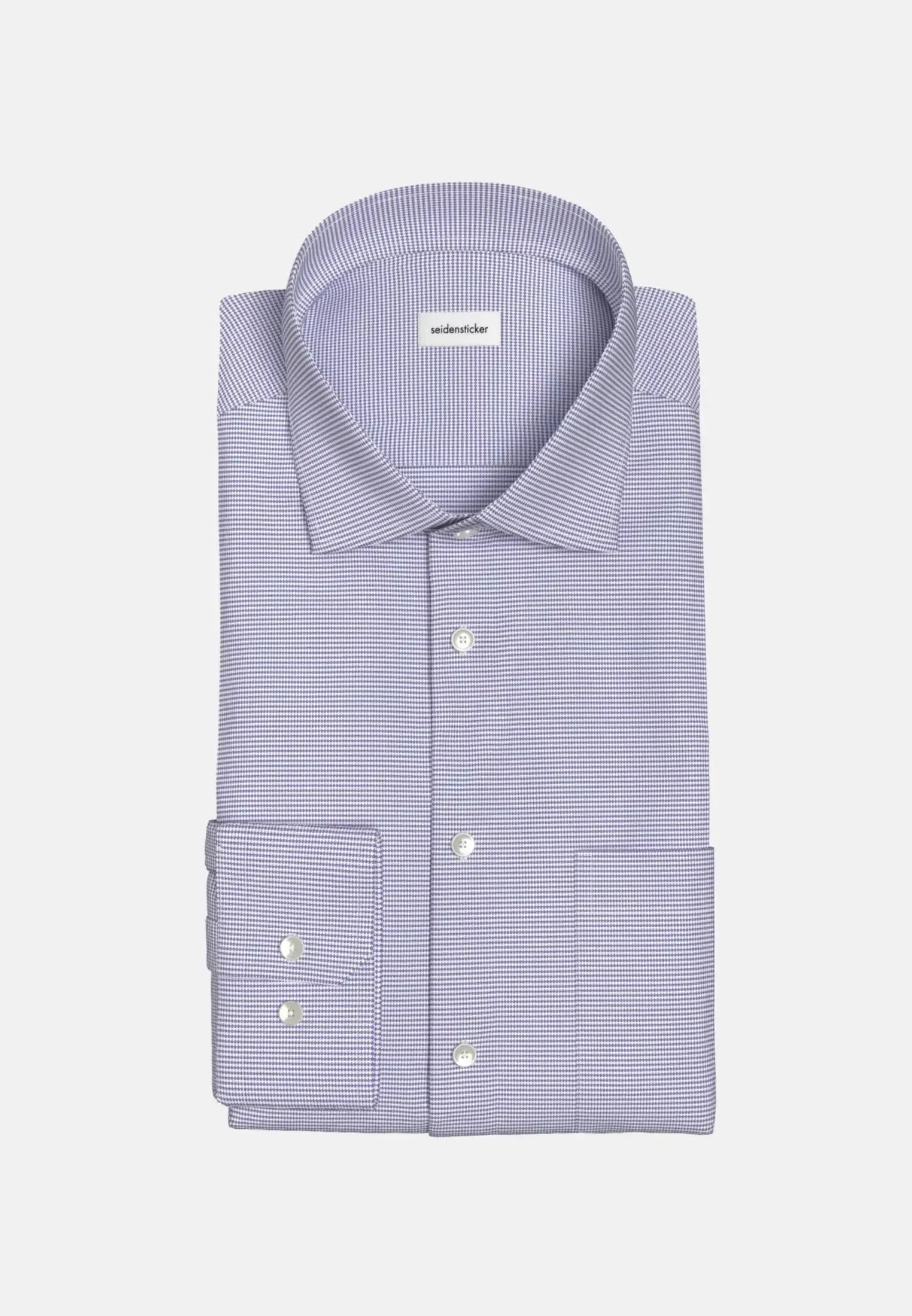 Regular Fit No Iron New Kent Structured Business Shirt Light Blue-seidensticker uk