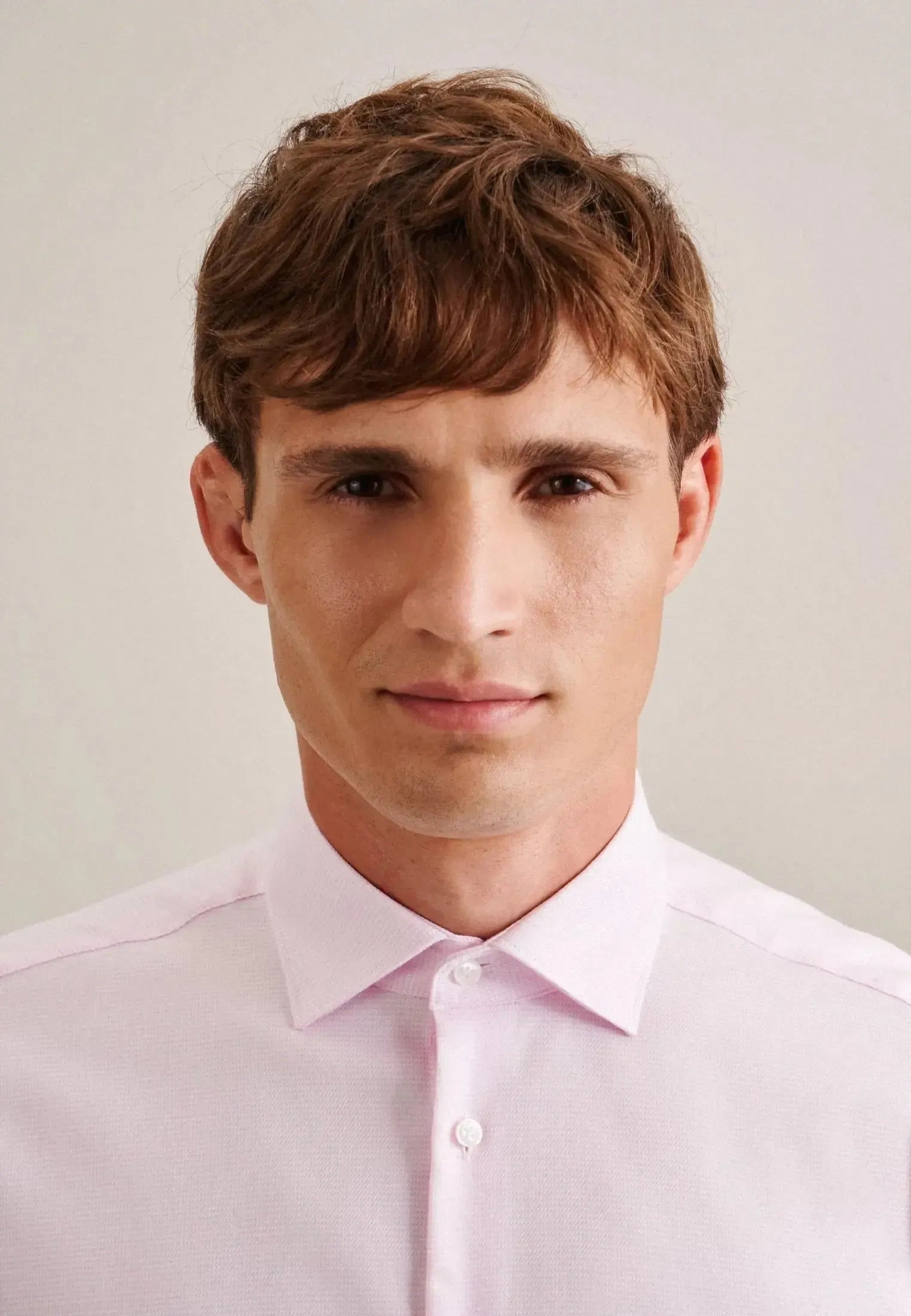 Regular Fit No Iron New Kent Structured Business Shirt Pink-seidensticker uk