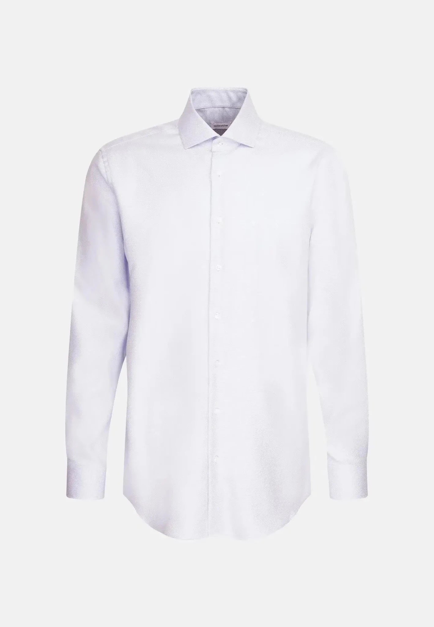 Seidensticker Regular Fit No Iron Spread Kent Structured Business Shirt Light Blue - 01.145657-10-38 - seidensticker.co.uk