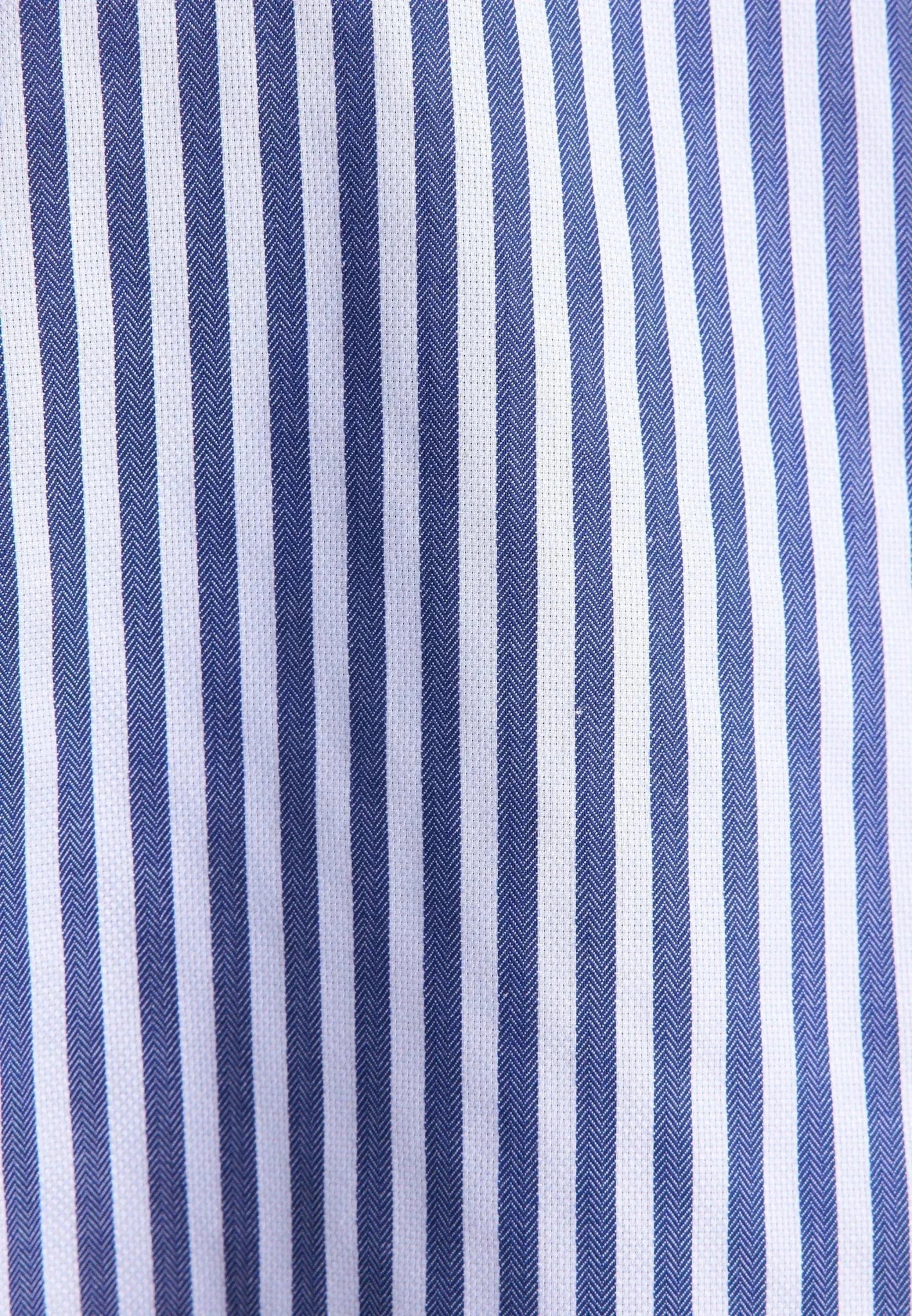 Seidensticker Regular Fit No Iron Spread Kent Structured Stripe Business Shirt Dark Blue 01.845289-16-38