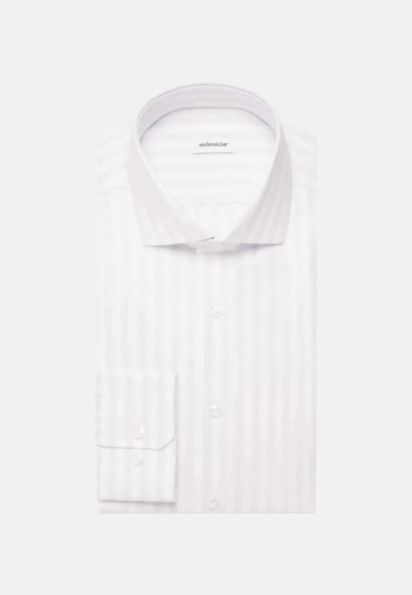 Seidensticker Regular Fit No Iron Spread Kent Structured Stripe Business Shirt Light Blue - 01.146087-10-37 - seidensticker.co.uk