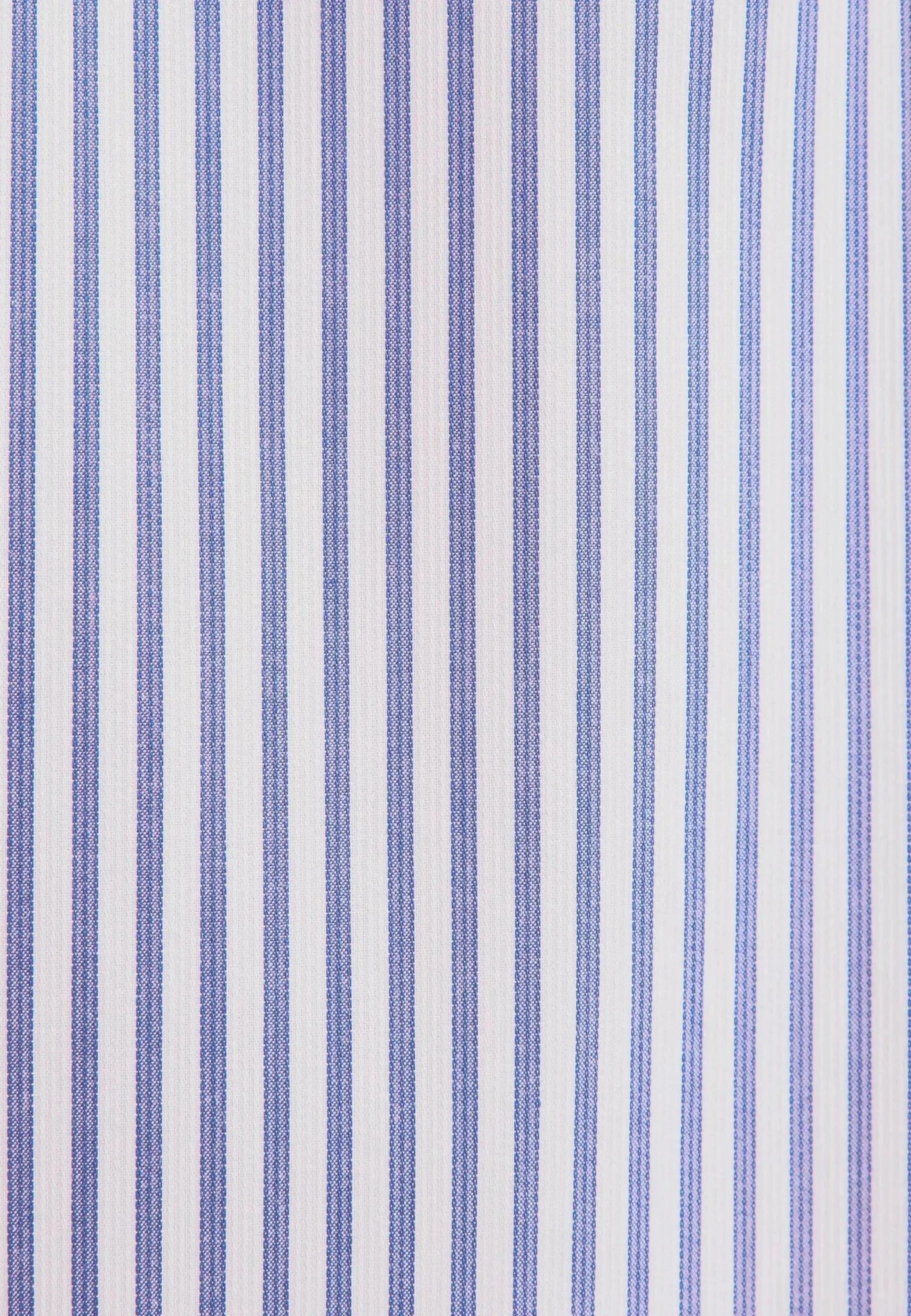 Seidensticker Regular Fit No Iron Spread Kent Structured Stripe Business Shirt Mid Blue - 01.146167-15-38 - seidensticker.co.uk