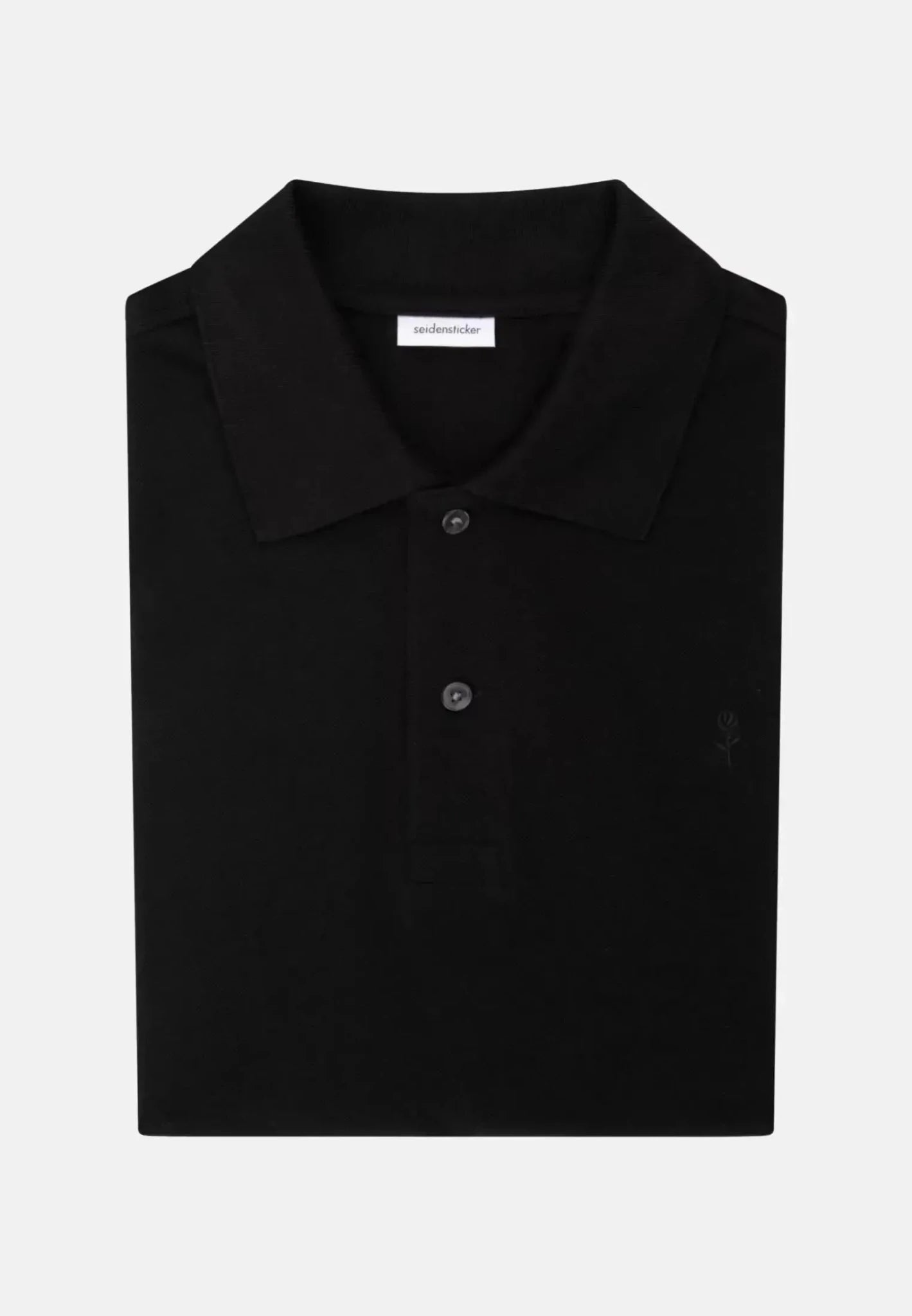 Seidensticker Regular Fit Pique Polo Shirt Black - 01.199530-39-S - seidensticker.co.uk