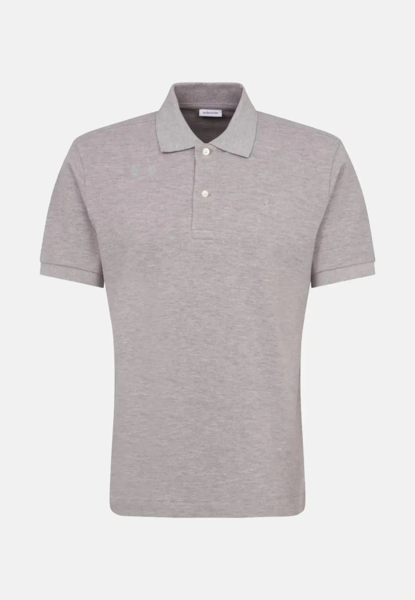 Seidensticker Regular Fit Pique Polo Shirt Light Grey - 01.199530-33-S - seidensticker.co.uk