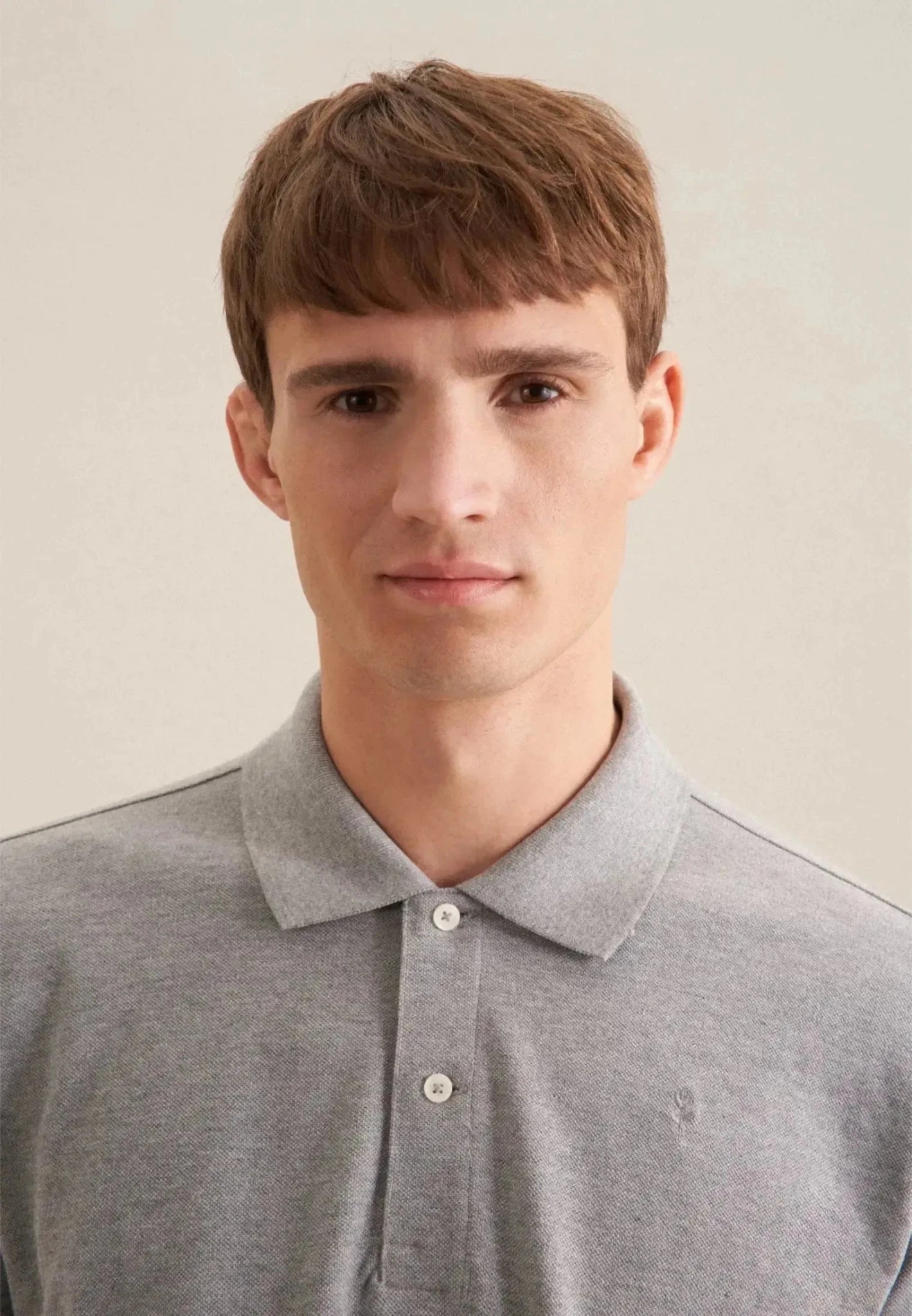 Seidensticker Regular Fit Pique Polo Shirt Light Grey - 01.199530-33-S - seidensticker.co.uk