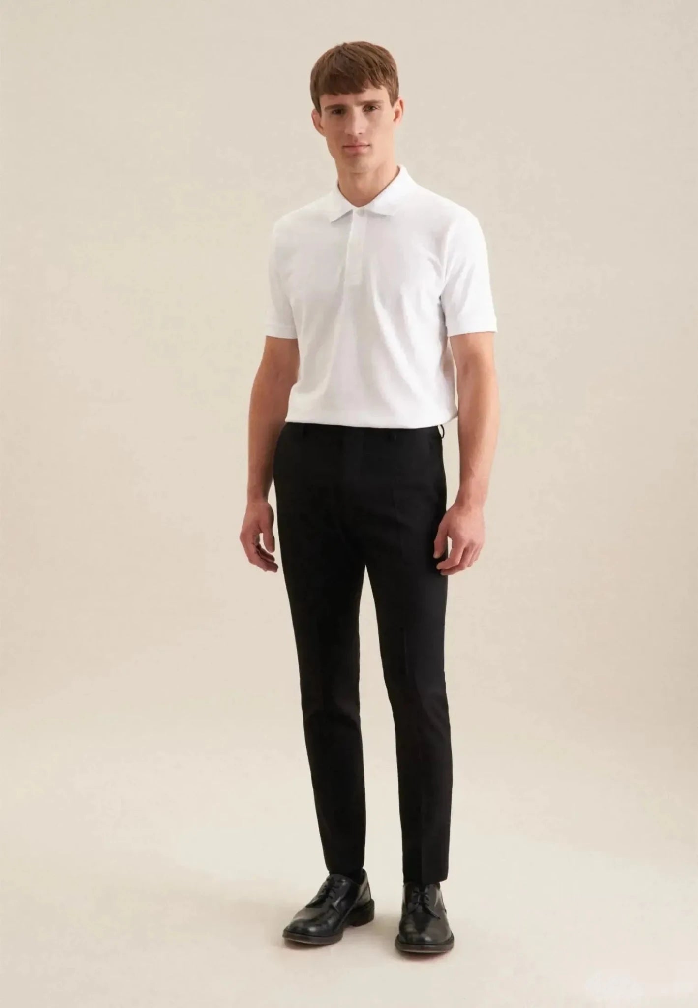 Seidensticker Regular Fit Pique Polo Shirt White - 01.199530-01-S - seidensticker.co.uk