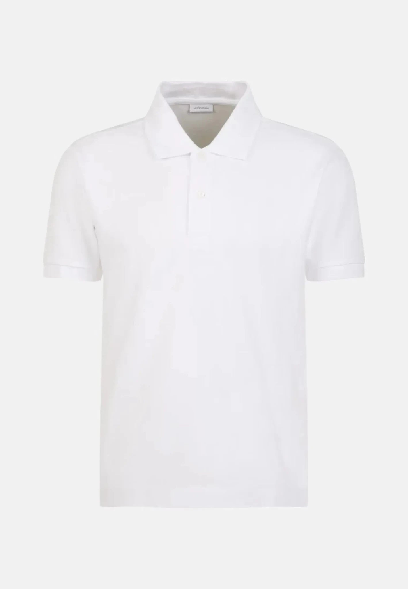 Seidensticker Regular Fit Pique Polo Shirt White - 01.199530-01-S - seidensticker.co.uk