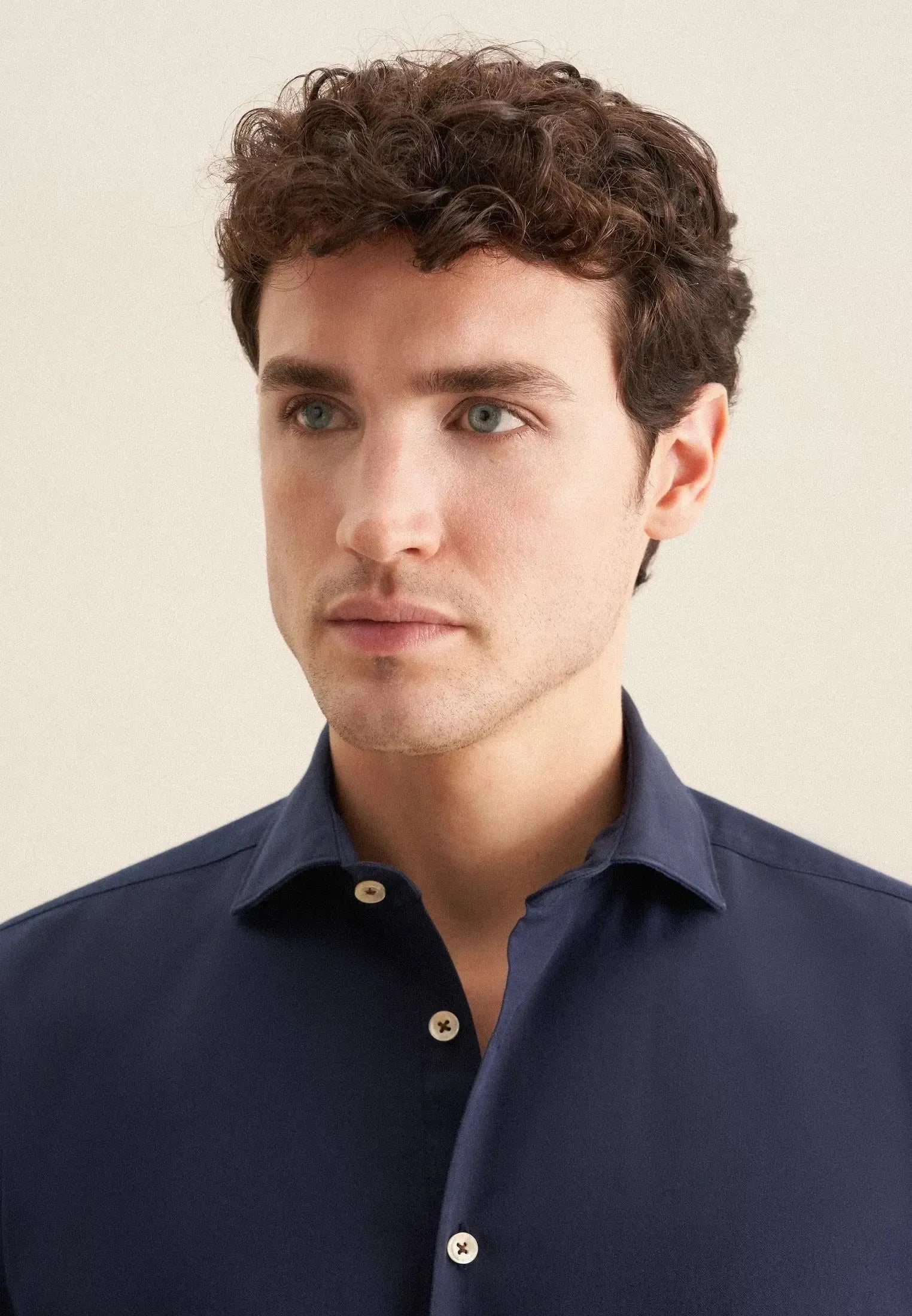 Regular Fit Spread Kent Casual Shirt Dark Blue-seidensticker uk