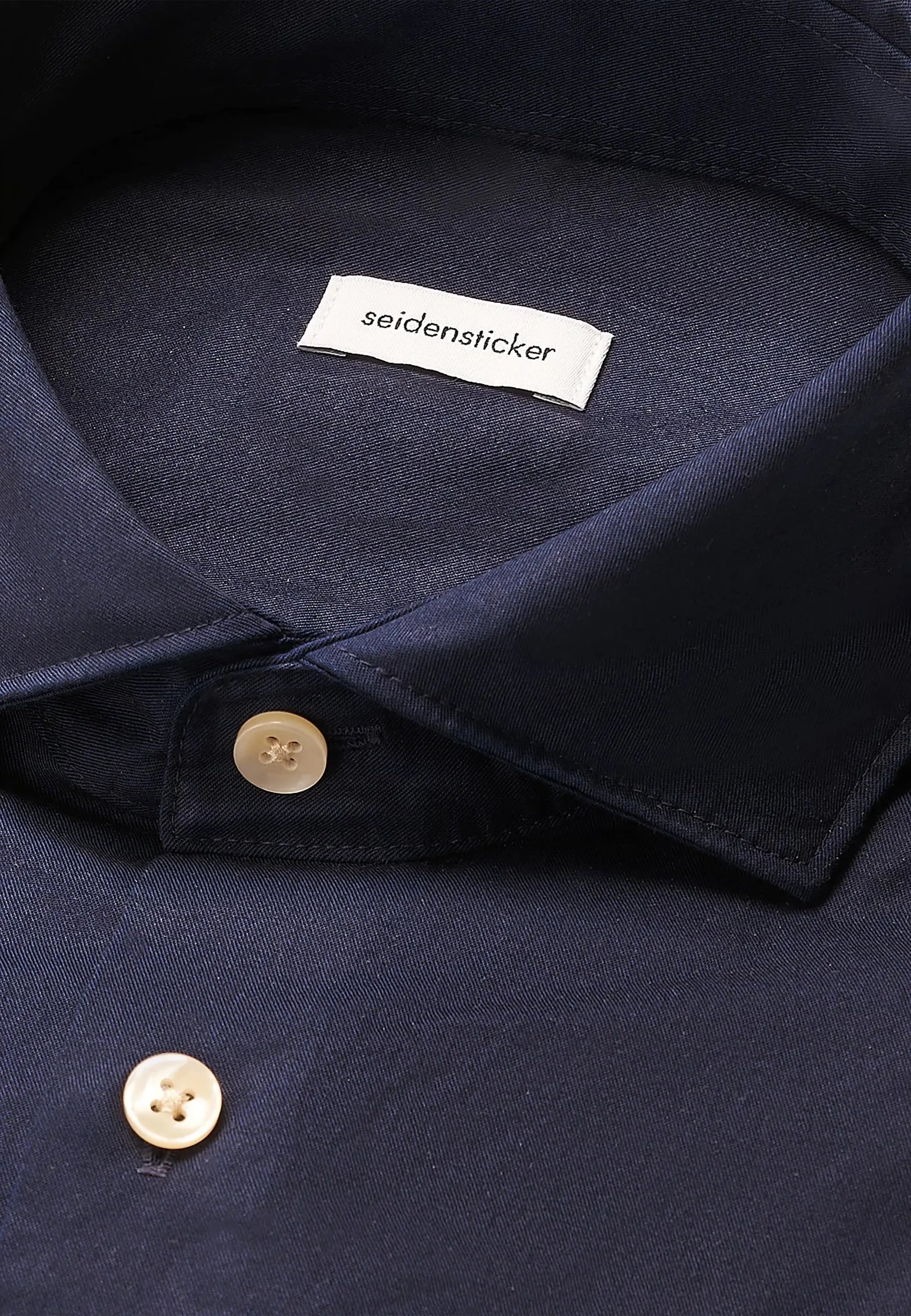 Regular Fit Spread Kent Casual Shirt Dark Blue-seidensticker uk