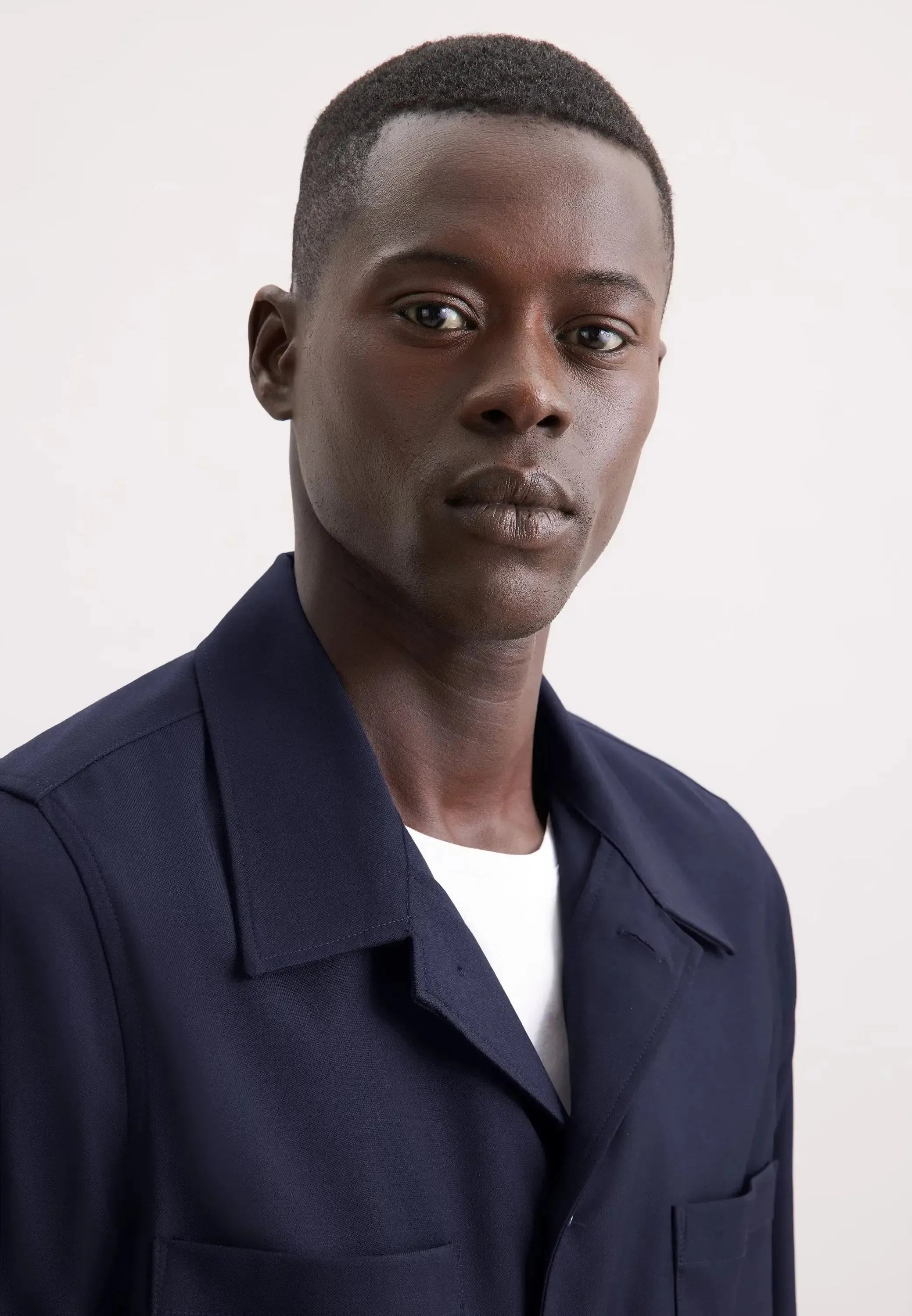 Regular Fit Wool Mix Casual Lapel Overshirt Dark Blue-seidensticker uk