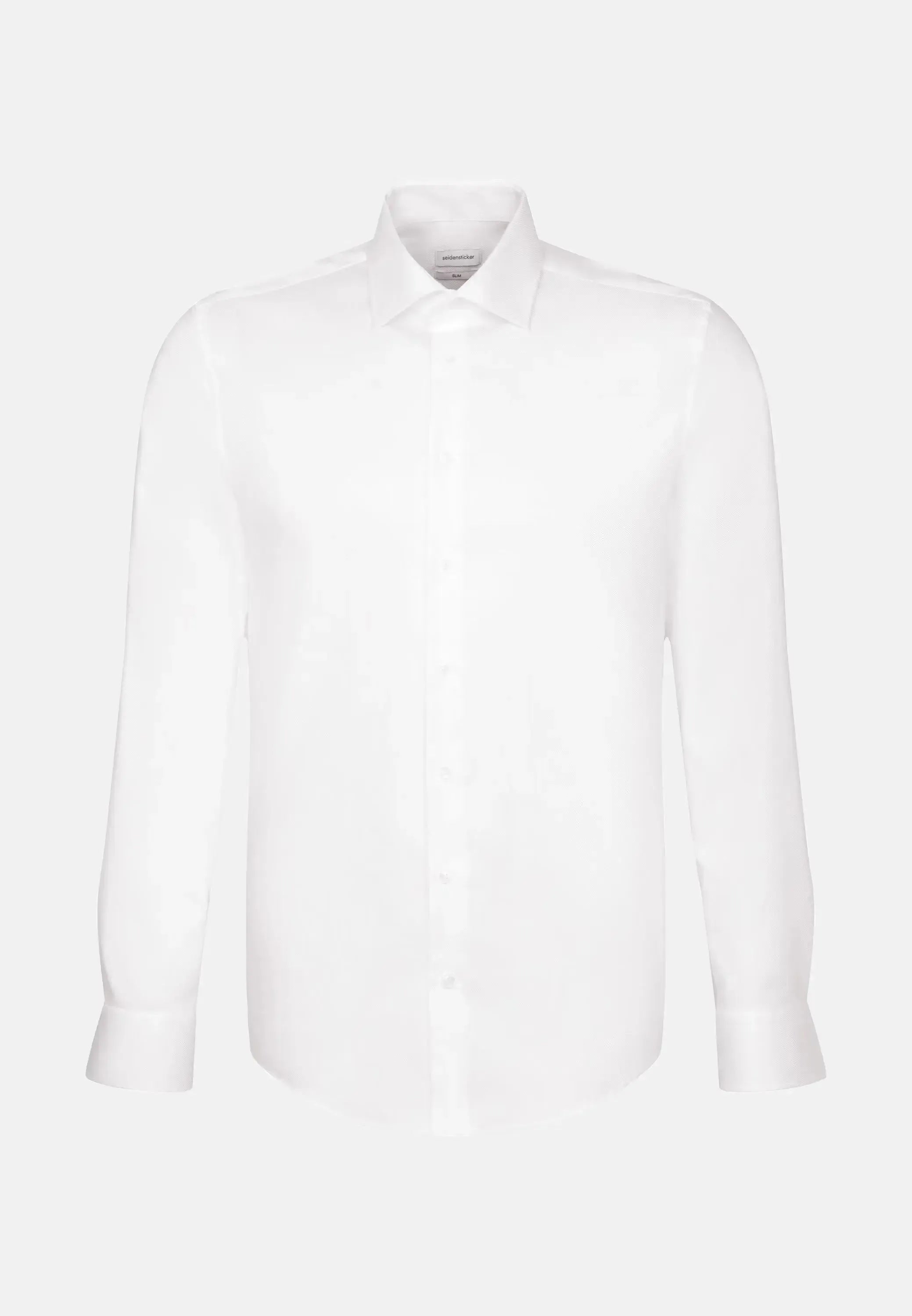 Shaped Fit Easy Iron Kent Collar Business Shirt White-seidensticker uk