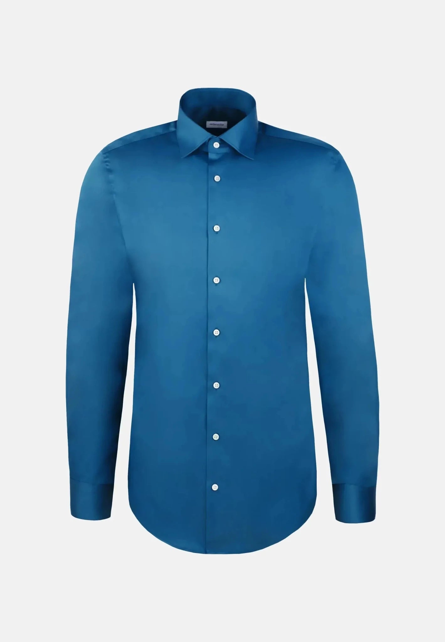 Seidensticker Shaped Fit Easy Iron New Kent Business Shirt Dark Teal - 01.845070-78-38 - seidensticker.co.uk