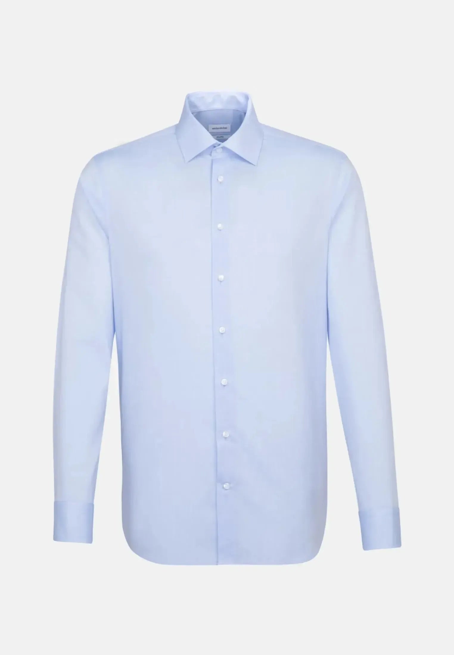 Shaped Fit No Iron Kent Collar Business Shirt Light Blue-seidensticker uk