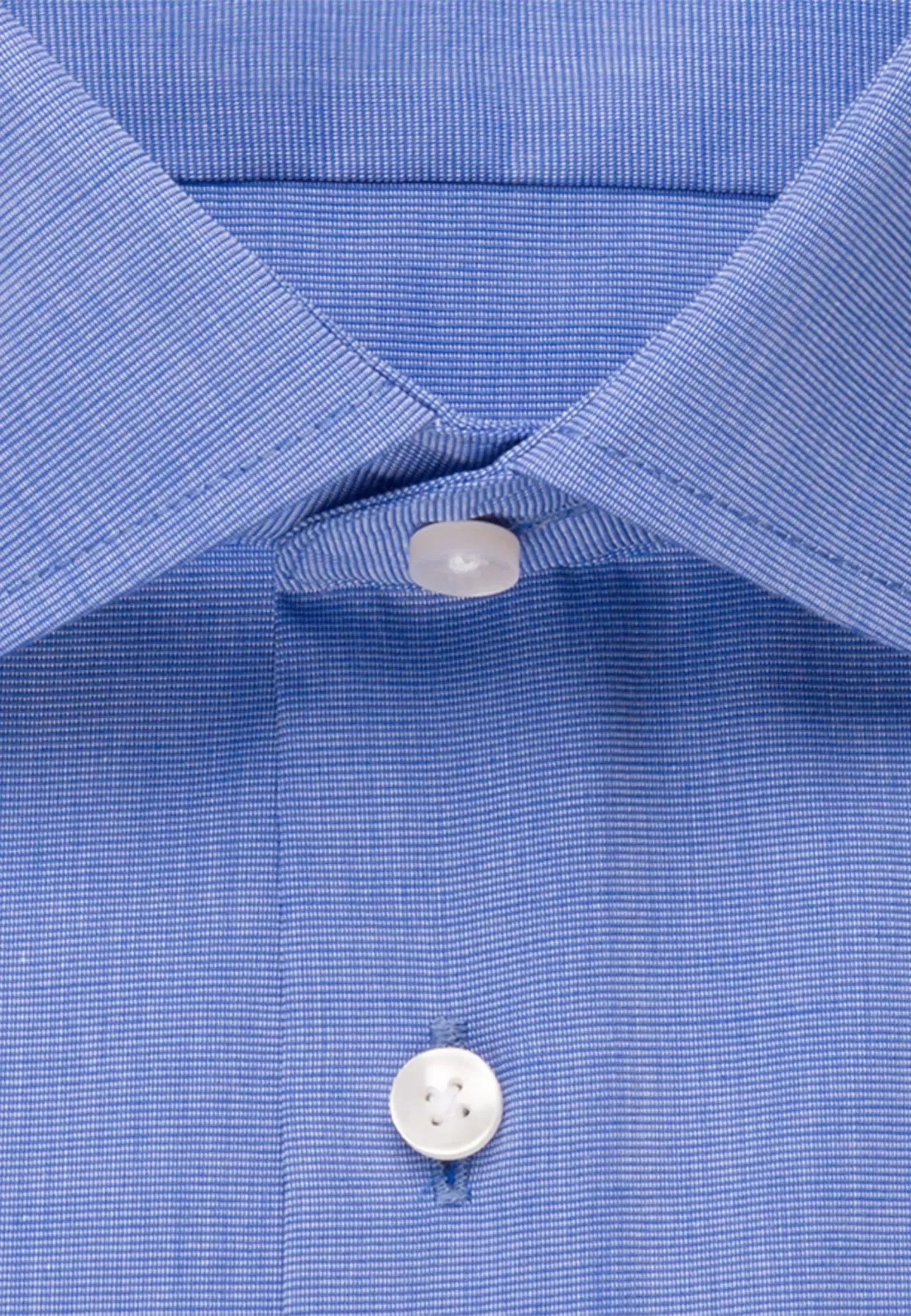 Shaped Fit No Iron Kent Collar Business Shirt Mid Blue-seidensticker uk