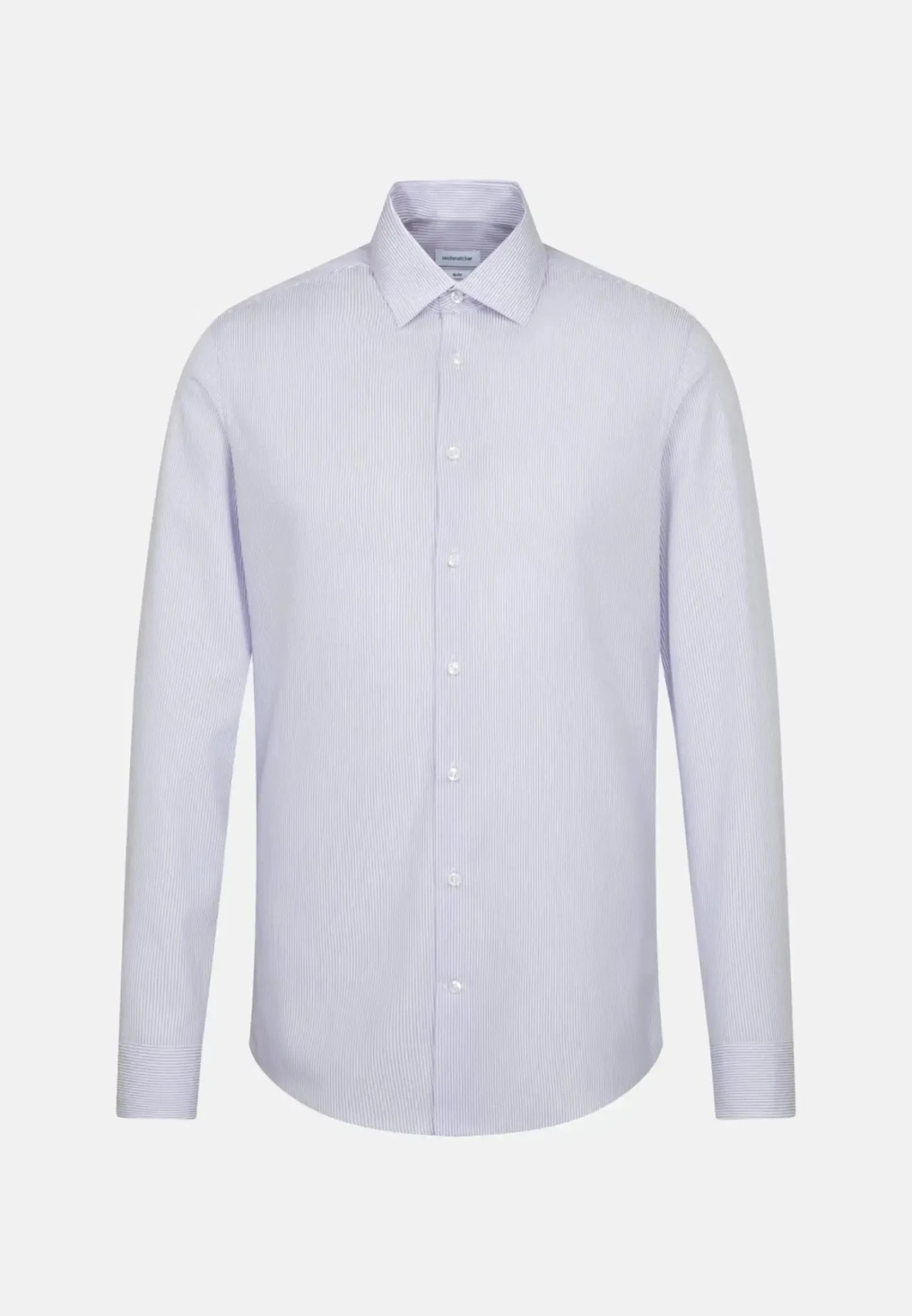 Seidensticker Shaped Fit No Iron Kent Collar Striped Business Shirt Light Blue - 01.293640-11-38 - seidensticker.co.uk