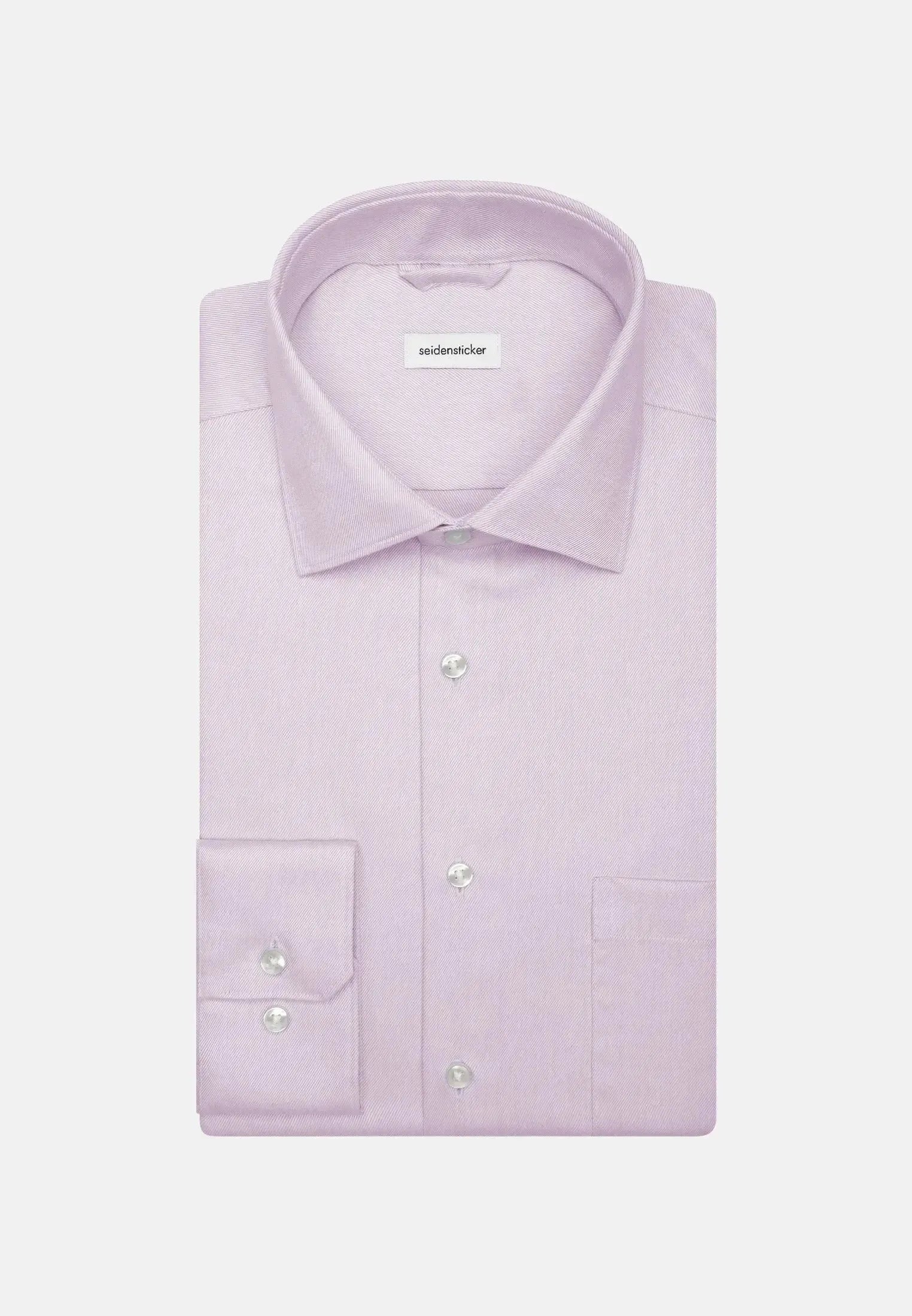 Shaped Fit No Iron New Kent Business Shirt Light Purple-seidensticker uk