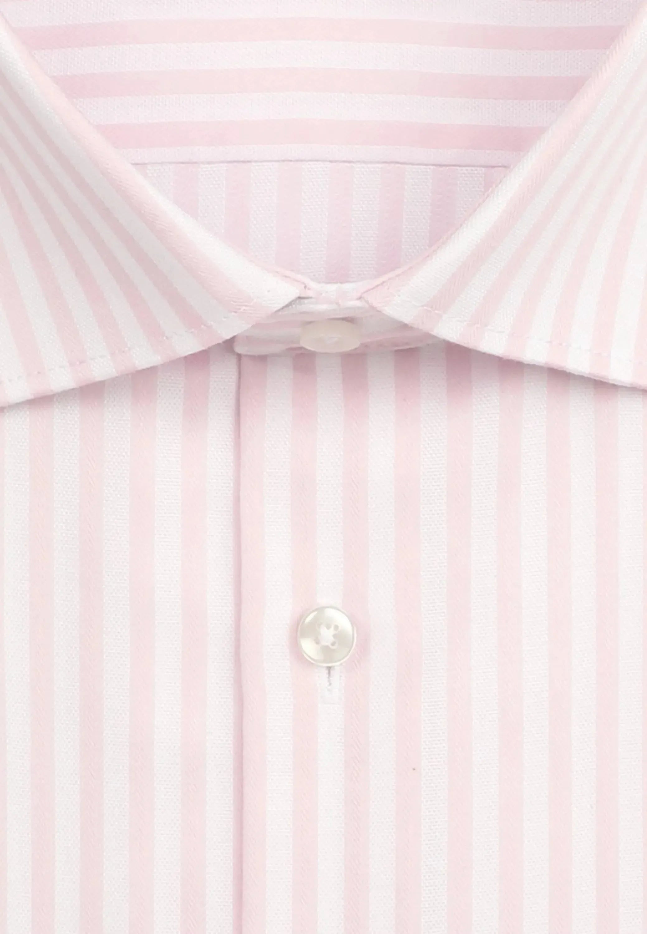 Shaped Fit No Iron New Kent Striped Business Shirt Pink-seidensticker uk