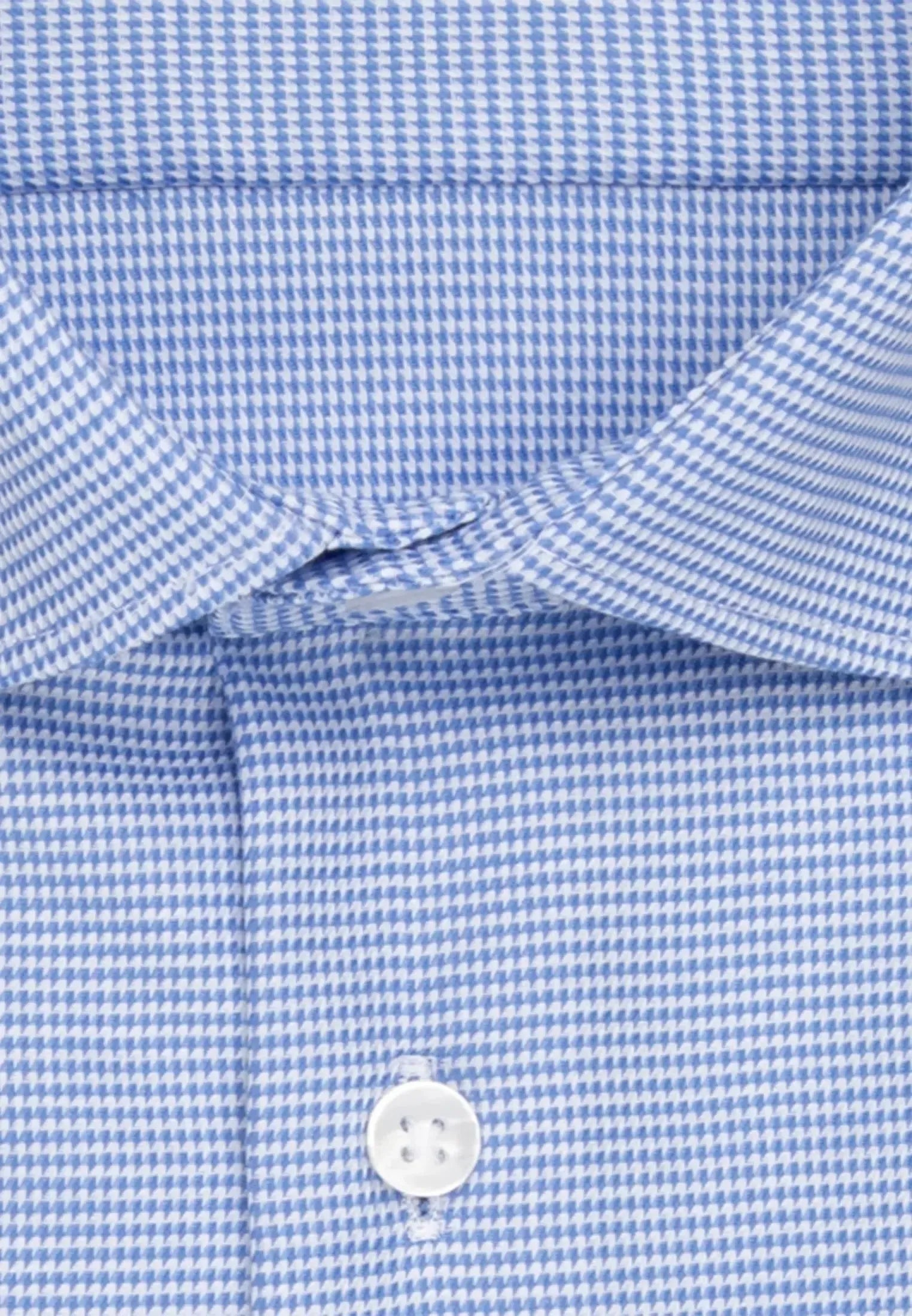 Shaped Fit No Iron New Kent Structured Business Shirt Light Blue-seidensticker uk