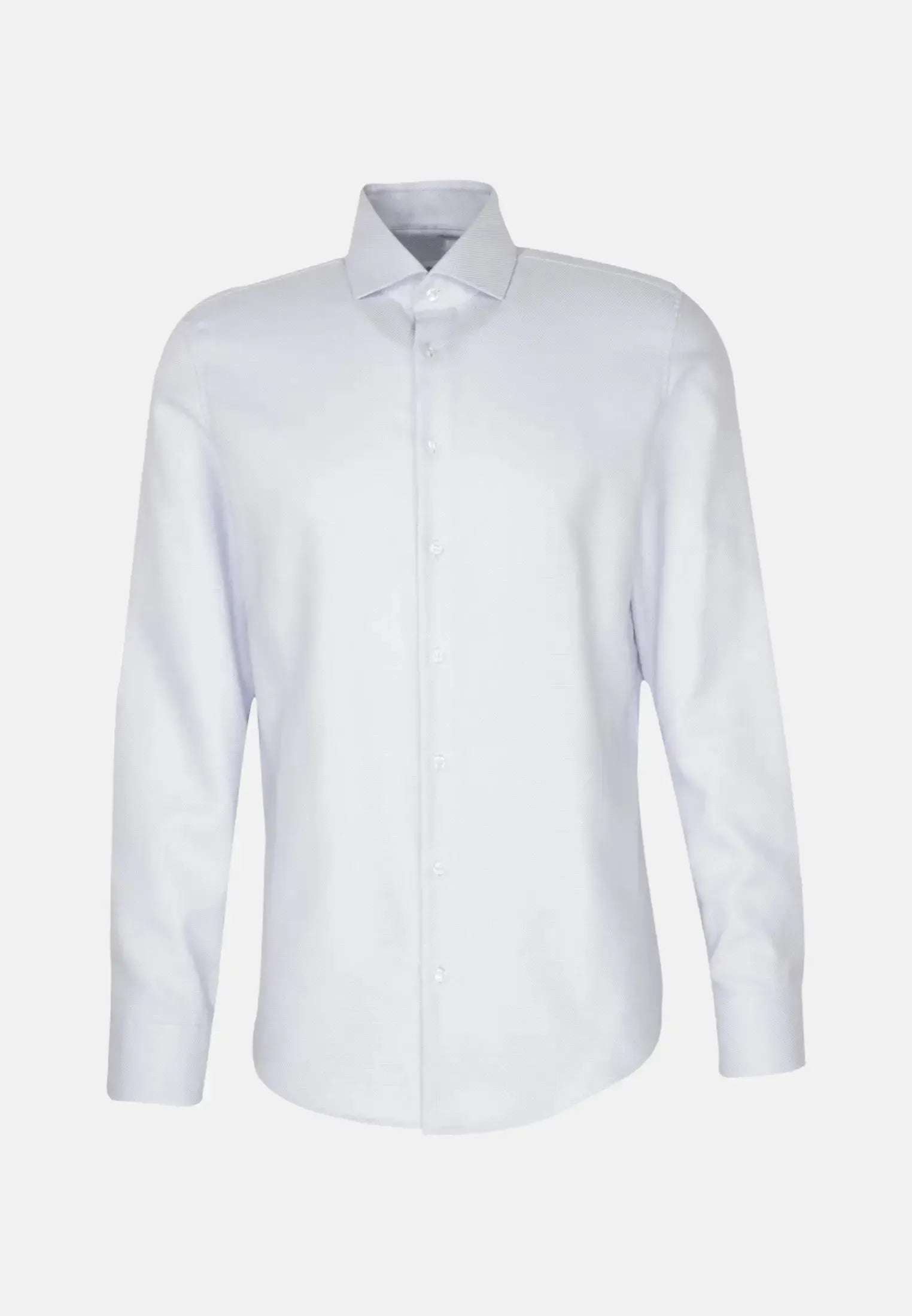 Shaped Fit No Iron Spread Kent Structured Business Shirt Light Blue-seidensticker uk