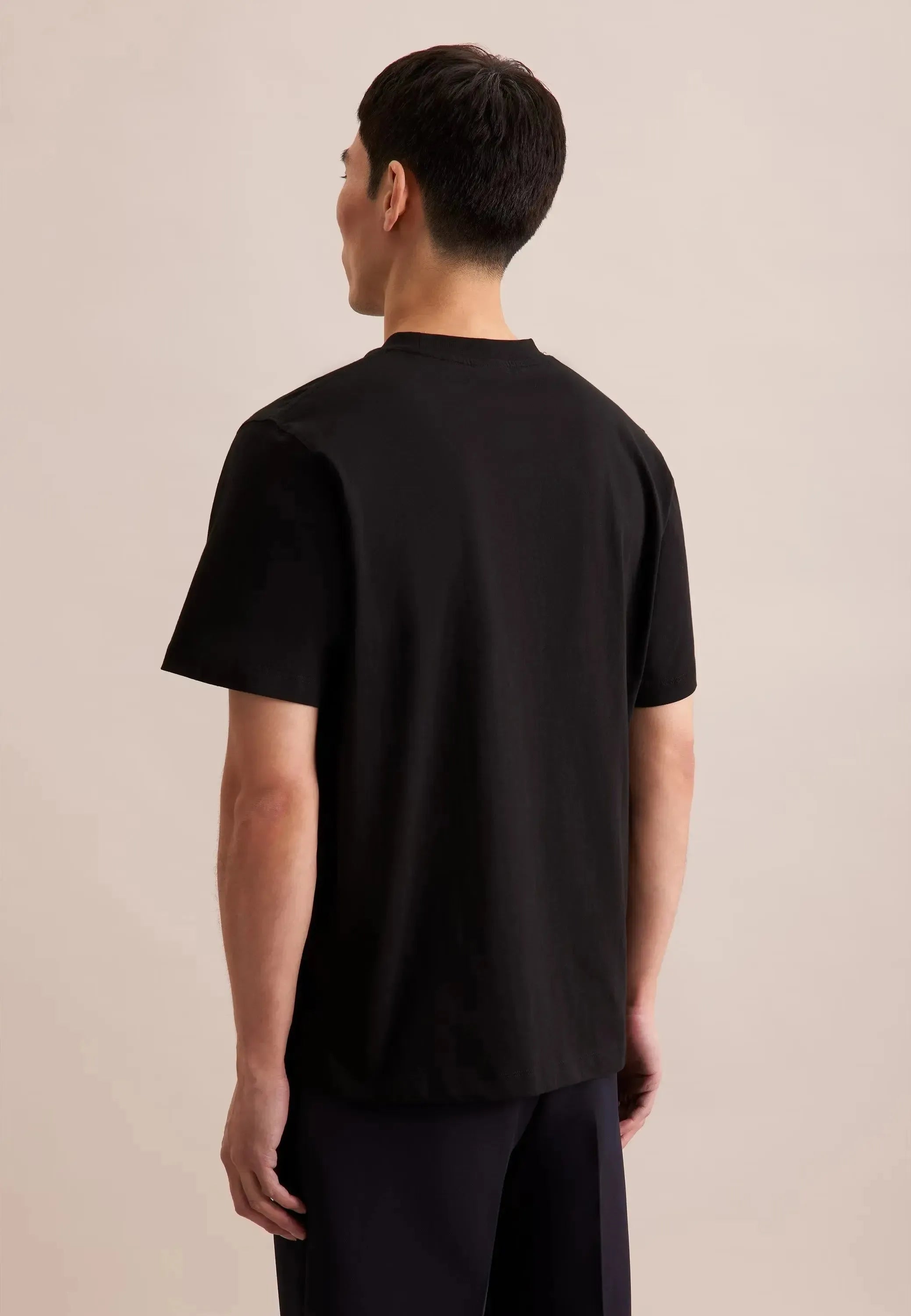 Single Jersey T-Shirt Black-seidensticker uk