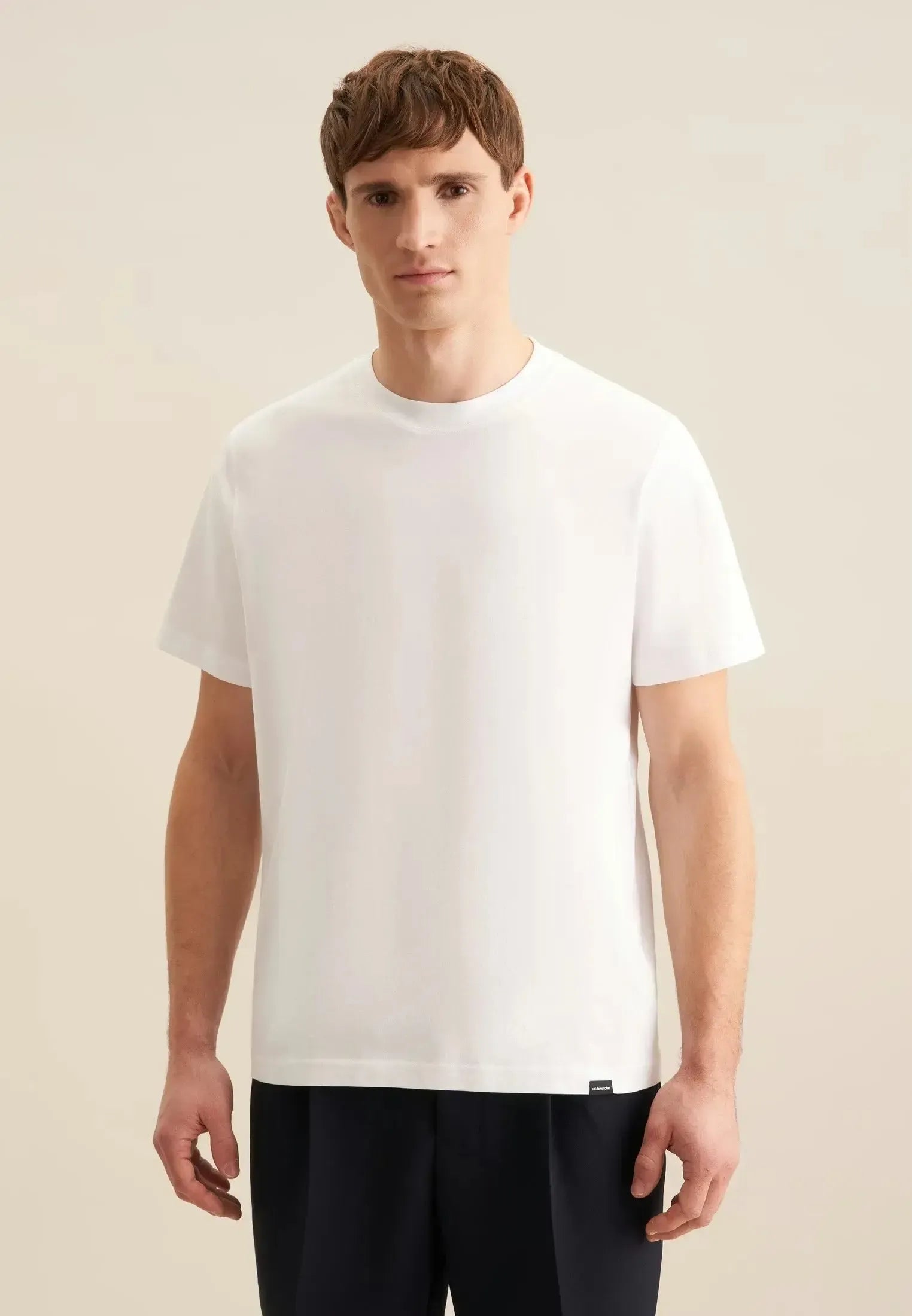 Single Jersey T-Shirt White-seidensticker uk